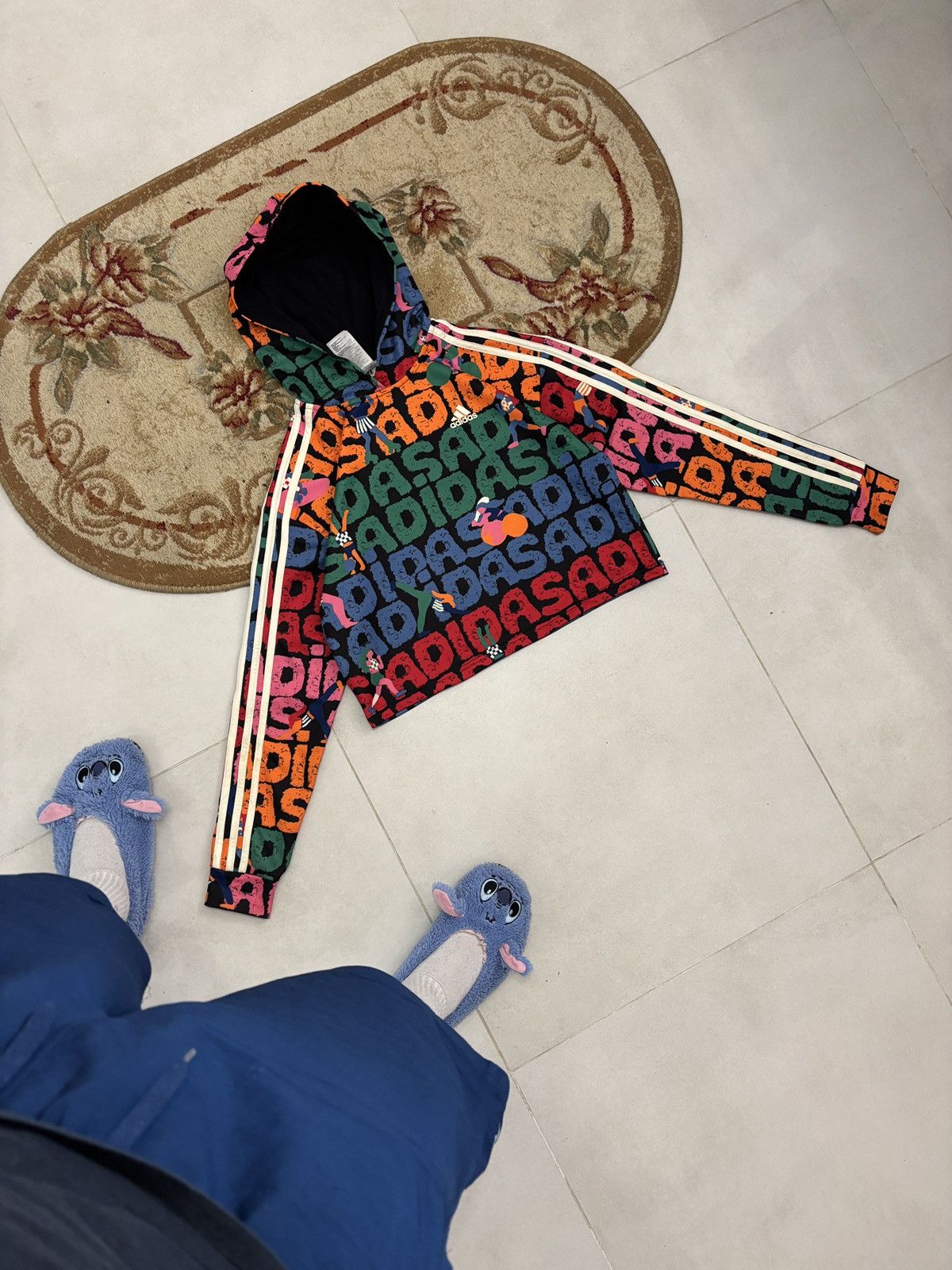 Adidas Adidas x FARM Rio Cropped Hoodie Women S Colorful Size S / US 4 / IT 40 - 2 Thumbnail