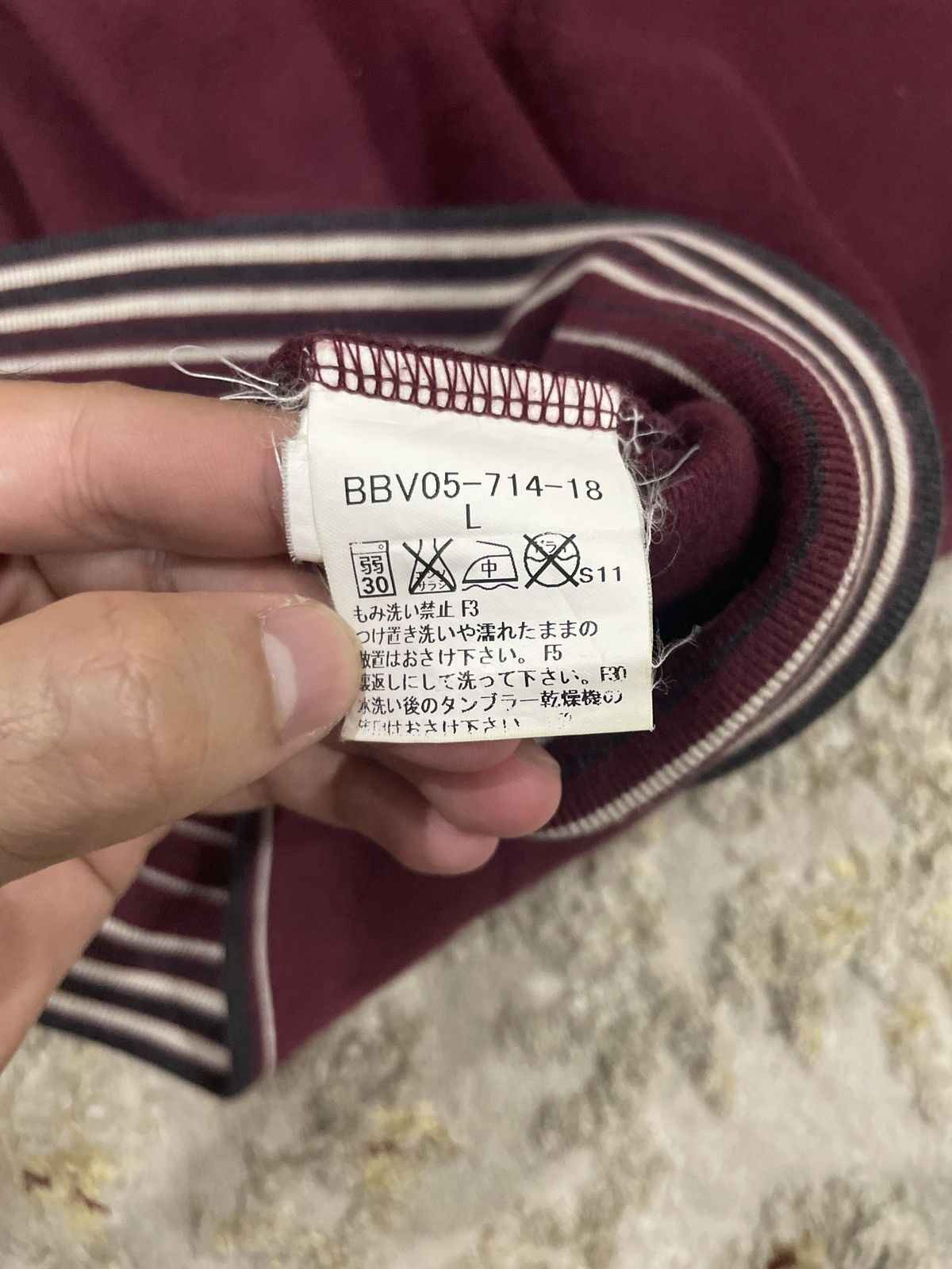 Burberry × Designer Burberry London Big Logo Maroon Size US L / EU 52-54 / 3 - 12 Thumbnail