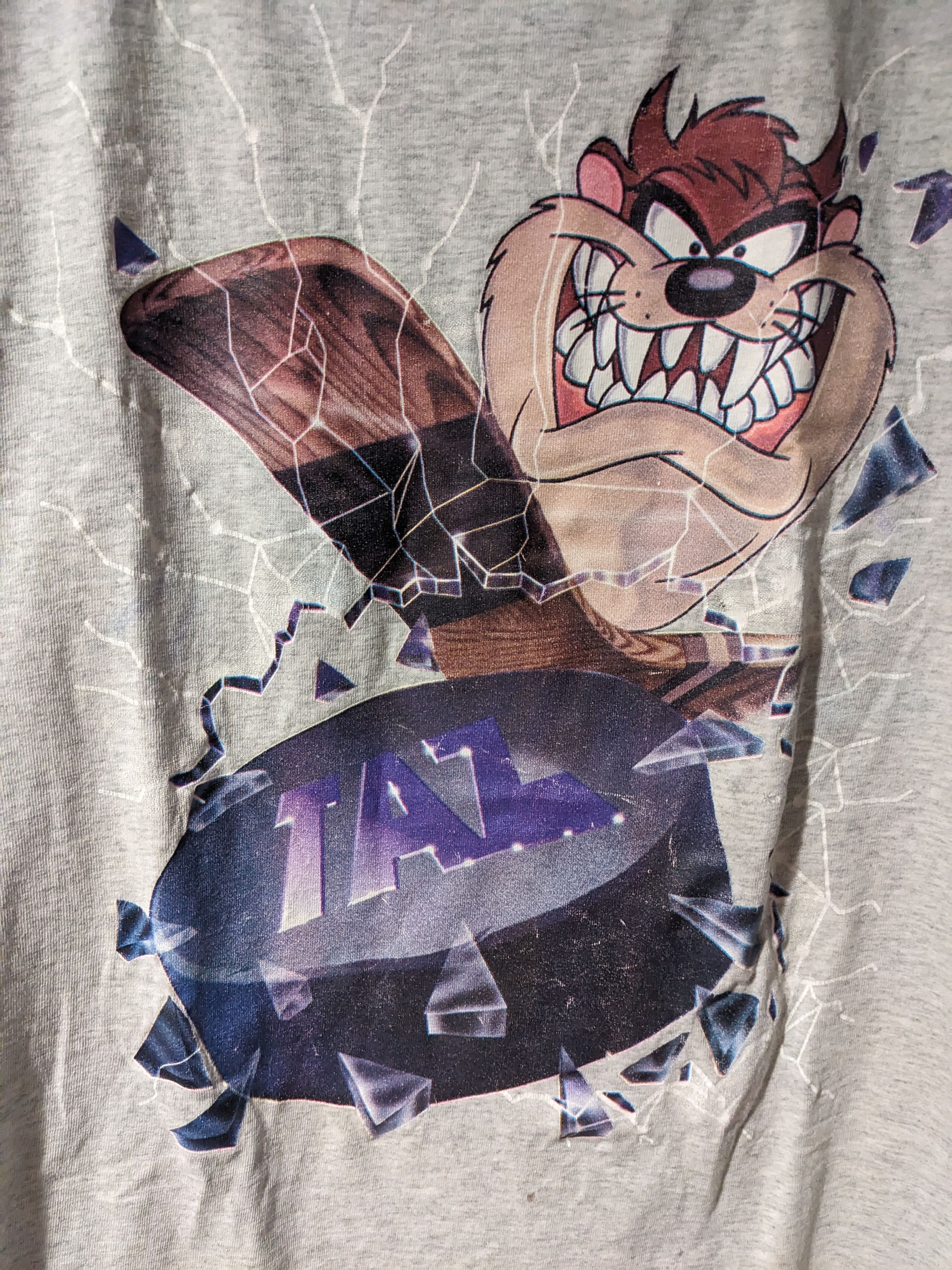 Cartoon Network Vintage 90s Looney Tunes Taz Hockey Sports XX-Large T-Shirt Size US XXL / EU 58 / 5 - 2 Thumbnail