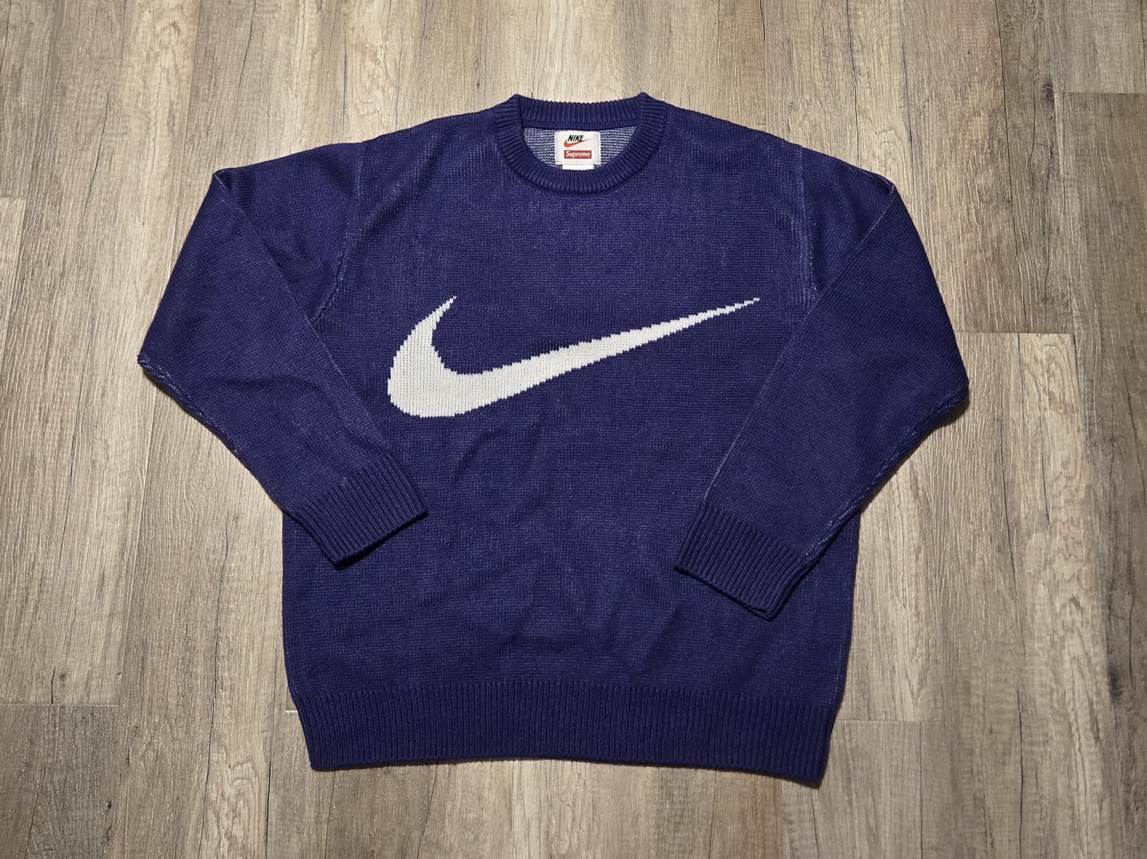 Nike Supreme Swoosh Sweater | Grailed