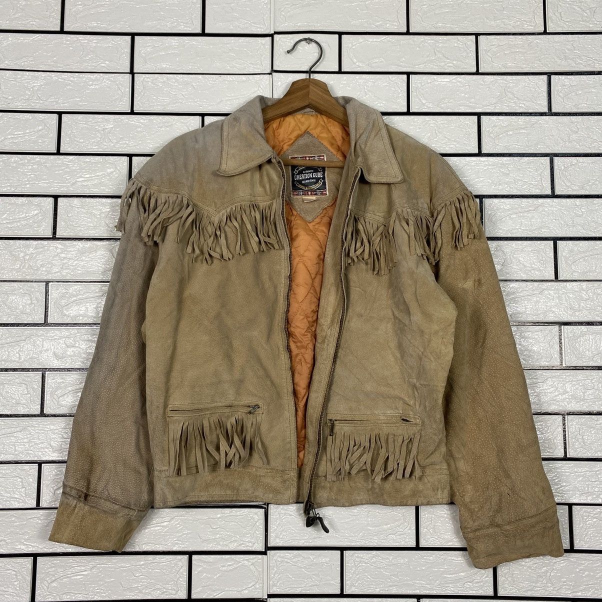 Japanese Brand 📌Vintage Genuine Leather Jacket Creation Cube Issey Miyake Size US M / EU 48-50 / 2 - 13 Thumbnail