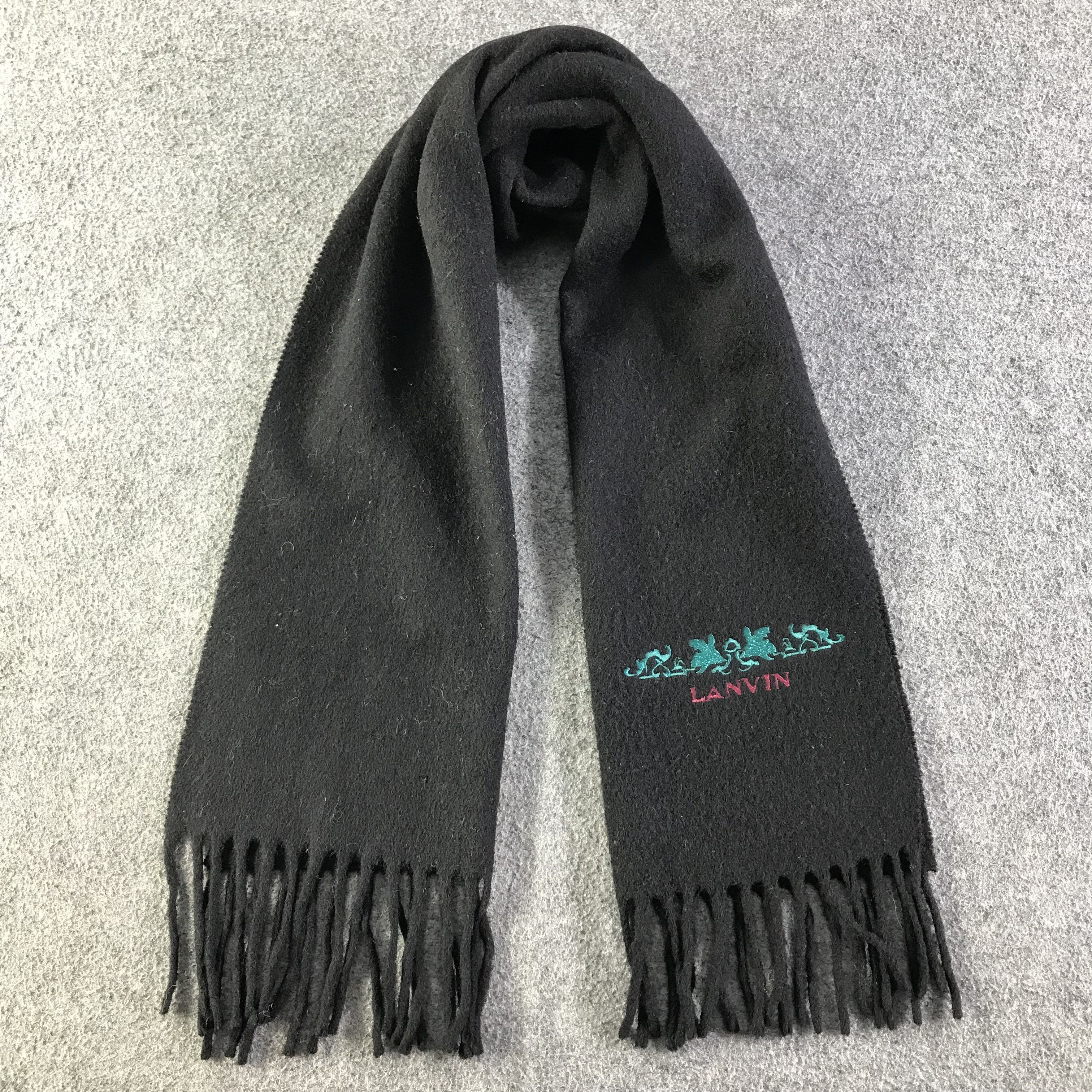 Lanvin Lanvin Wool Scarf / Muffler / Neckwear SS1458 Size ONE SIZE - 1 Thumbnail