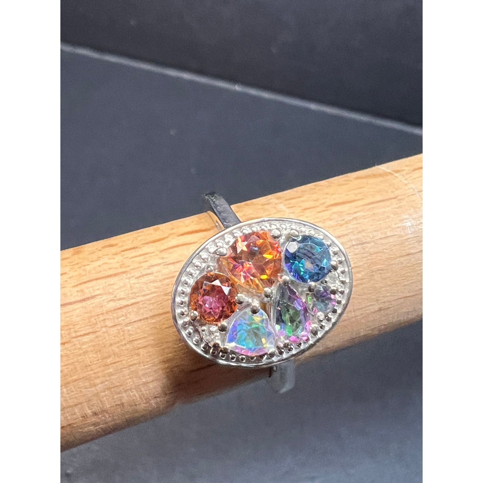 Other NEW cosmic mystic topaz ring in sterling silver size 8 Size ONE SIZE - 7 Thumbnail