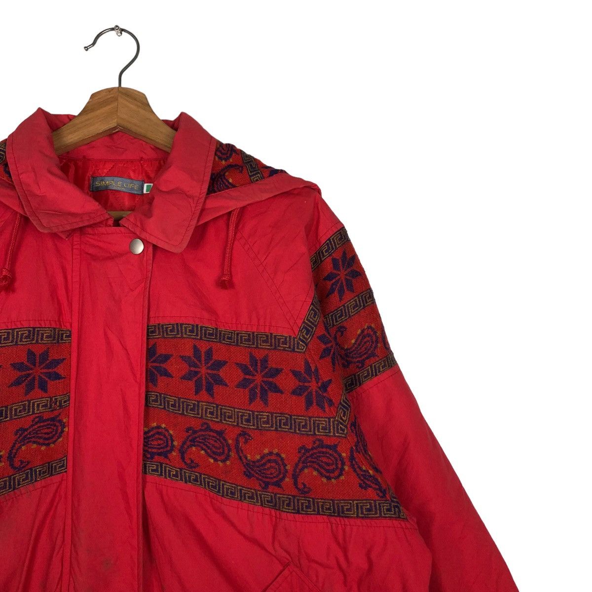 Japanese Brand 🔥Rich Red Chore Work Jacket Simple Life Navajo Issey Miyake Size US M / EU 48-50 / 2 - 6 Thumbnail