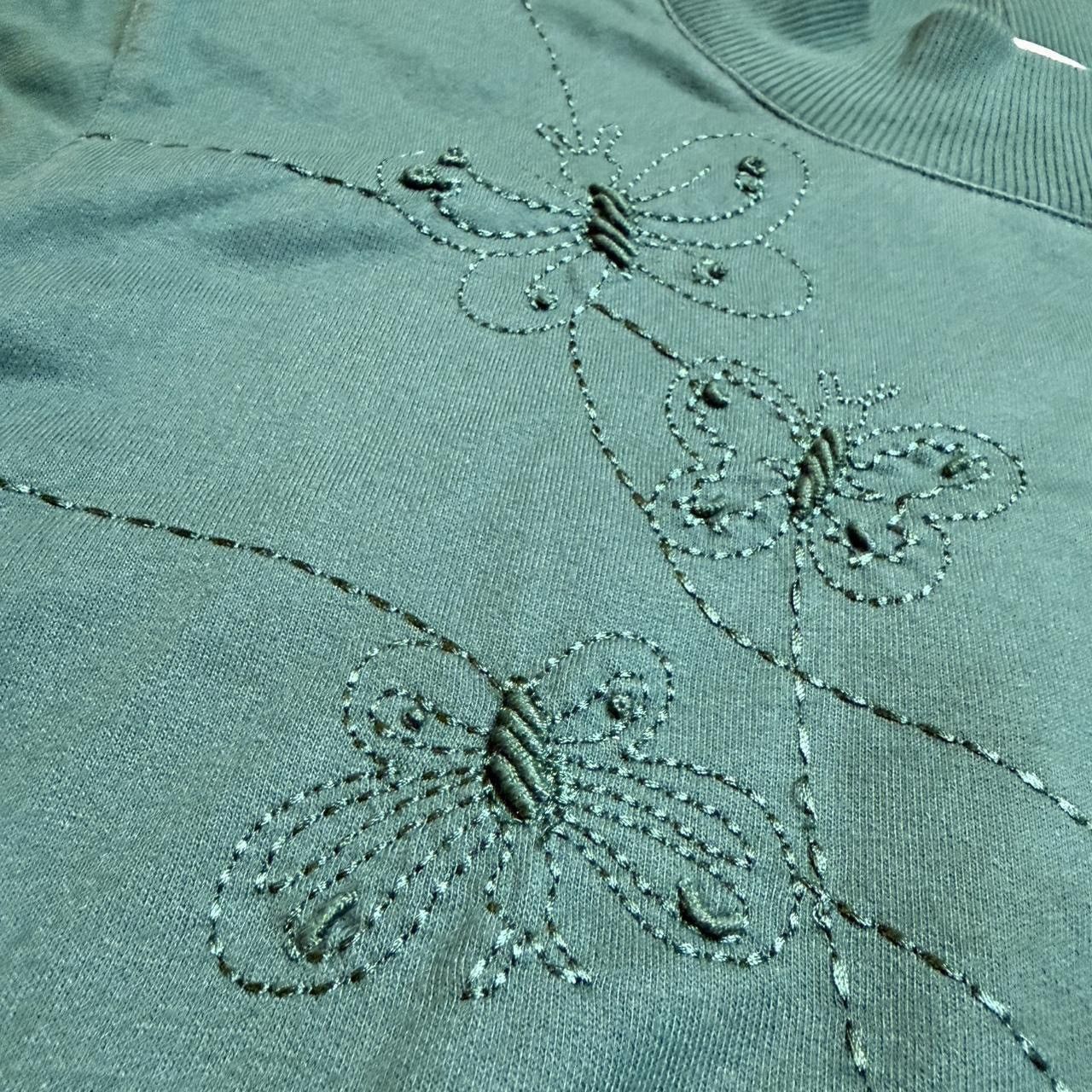 Other Vintage Alfred Dunner Emerald Green Butterfly Checkered Size L / US 10 / IT 46 - 6 Thumbnail