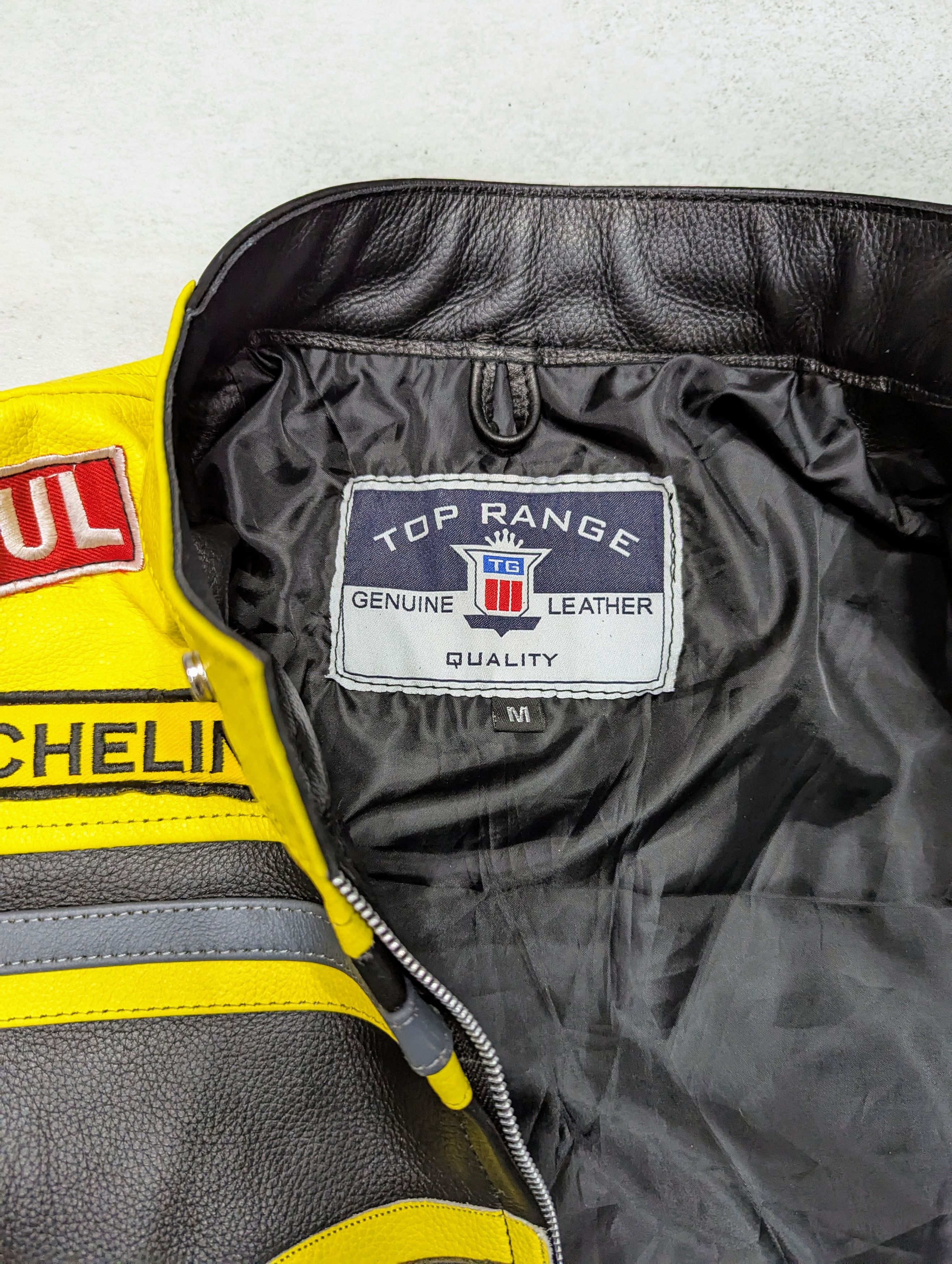 Vintage 🔥 LUCKY STRIKE 🔥 Leather Jacket 90s Vintage Racing Size US L / EU 52-54 / 3 - 9 Thumbnail