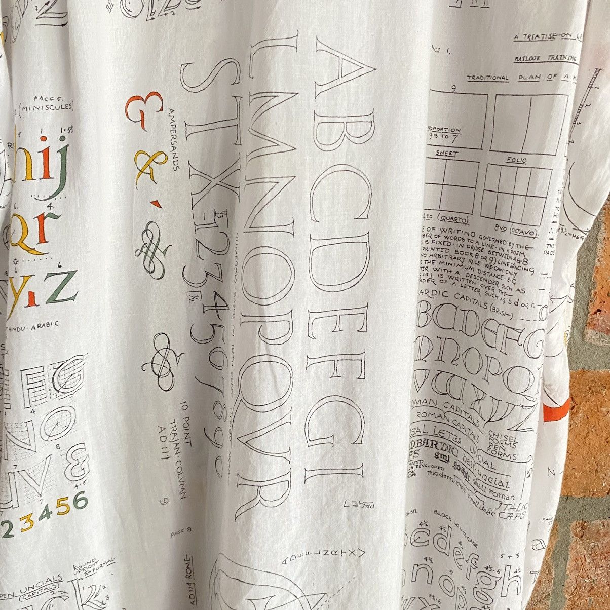 Paul Smith Paul Smith White Alphabet Print Shirt Size US XL / EU 56 / 4 - 9 Thumbnail