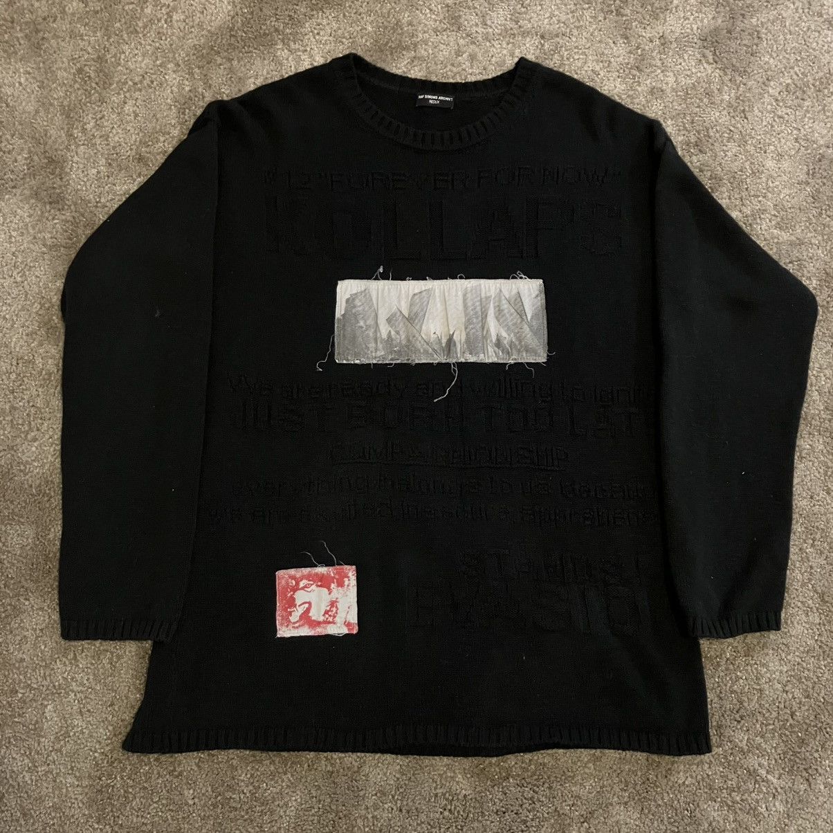 Raf Simons Oversized Boiled Knit Sweater | Grailed