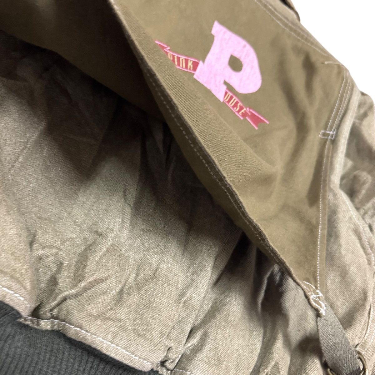 Karl Helmut Vtg🔥Pink House Karl Helmut Bomber Duck Canvas Bondage Jacket Size US M / EU 48-50 / 2 - 17 Thumbnail