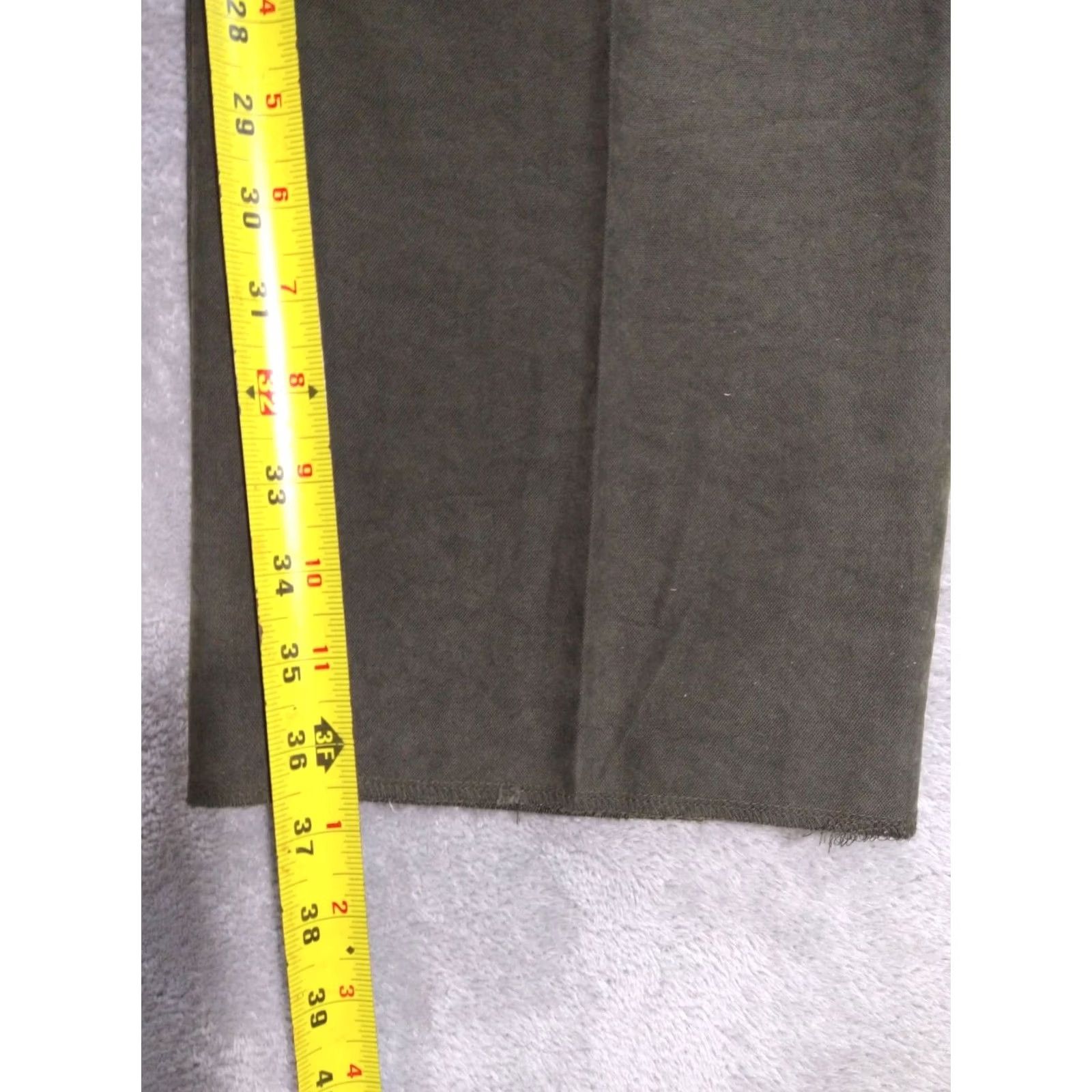 Orvis VINTAGE Orvis Dress Pants Mens 38 x 36 Green Watershed Buckskin Pleated Straight Leg Dress Pants Mens 38 Green Buckskin 90s Preppy Mens Size US 38 / EU 54 - 5 Thumbnail