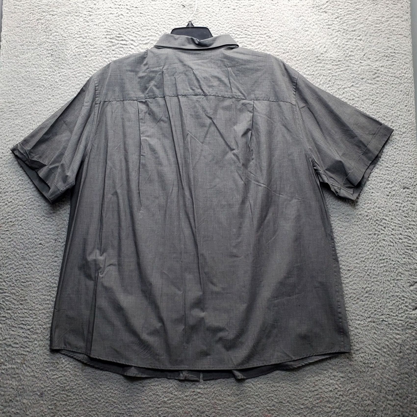 Vintage Synrgy Sport Shirt Mens 2XL Gray Short-Sleeve Button-Up Pocket Casual Shirt Size US XXL / EU 58 / 5 - 2 Thumbnail