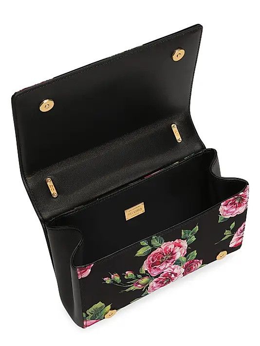 Dolce & Gabbana os11x1225 Size: OS / DG Girls Floral Satin Shoulder Bag Size ONE SIZE - 3 Thumbnail