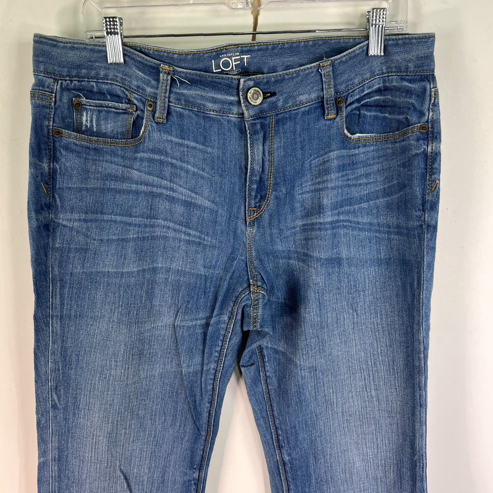 Loft LOFT Jeans Bootcut Denim Womens Size 12P Blue Stretch Size 34" / US 12 / IT 48 - 2 Thumbnail