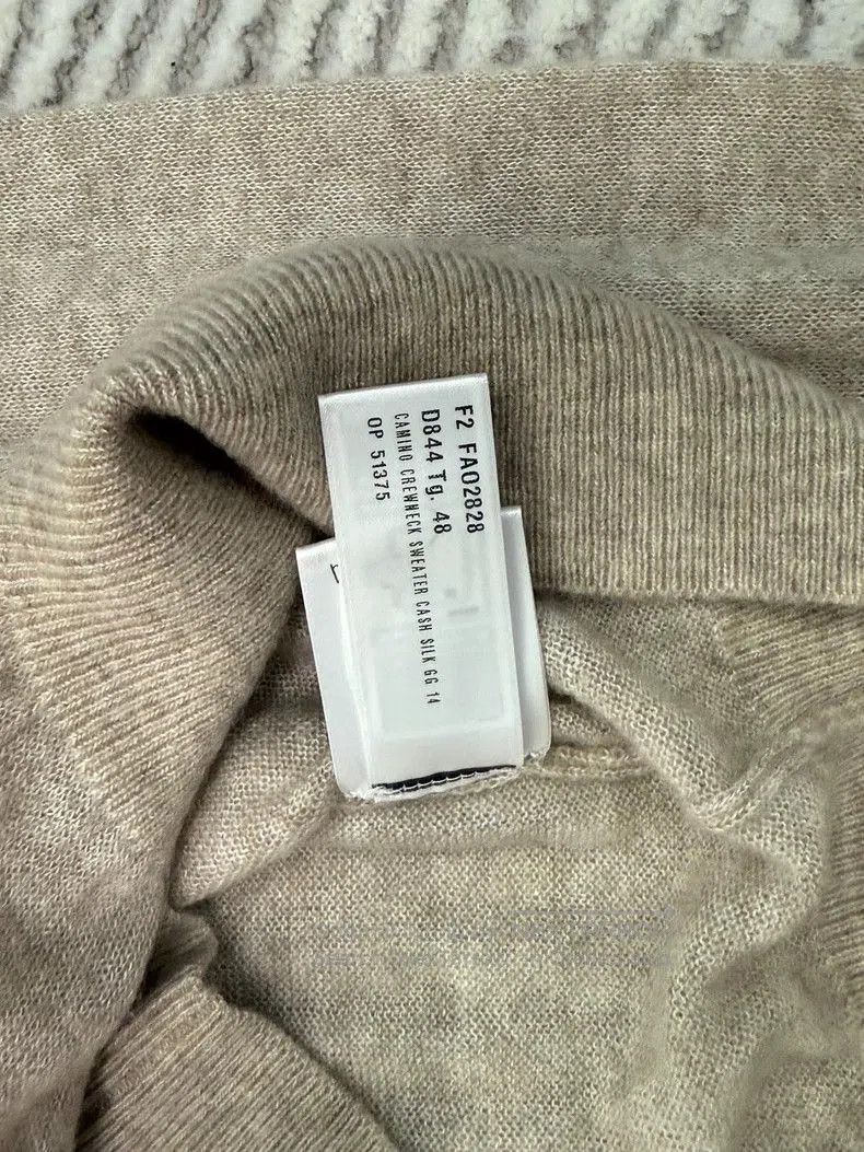 Loro Piana Loro Piana Men's Beige Cashmere Sweater. Size US M / EU 48-50 / 2 - 4 Thumbnail