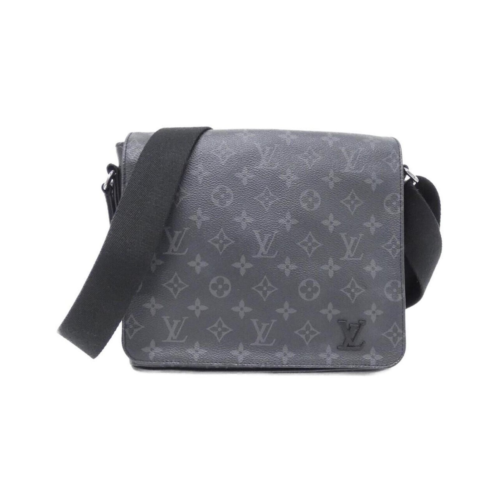 Louis Vuitton Coated Canvas Black Shoulder Bags