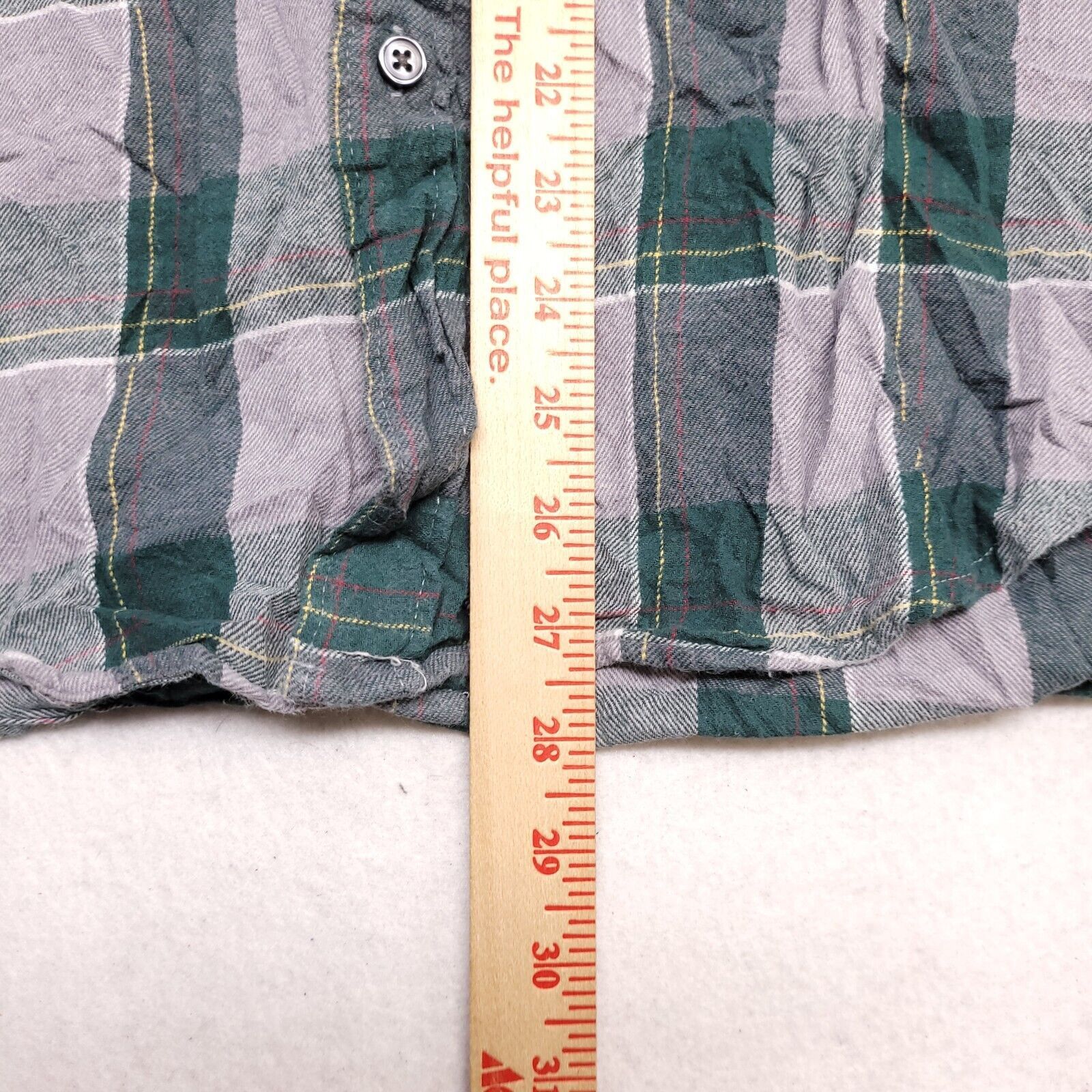 Club Room Club Room Baffalo Check Flannel Shirt Mens Size L Gray Green Size US L / EU 52-54 / 3 - 8 Thumbnail