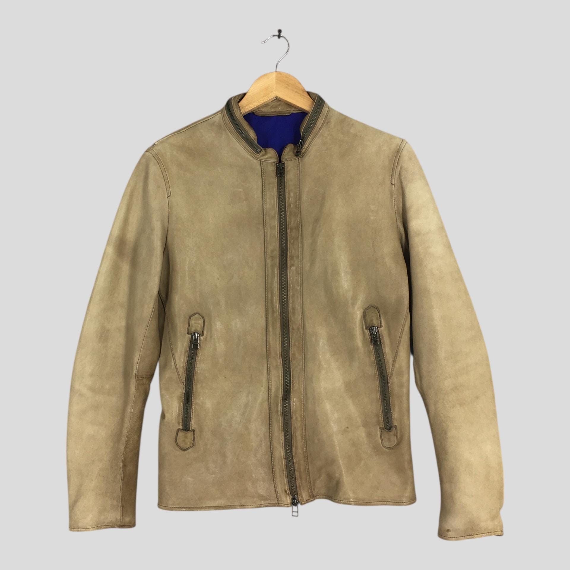 Melrose Vintage Men's Melrose Sheepskin Leather Jacket Small Size US S / EU 44-46 / 1 - 1 Thumbnail