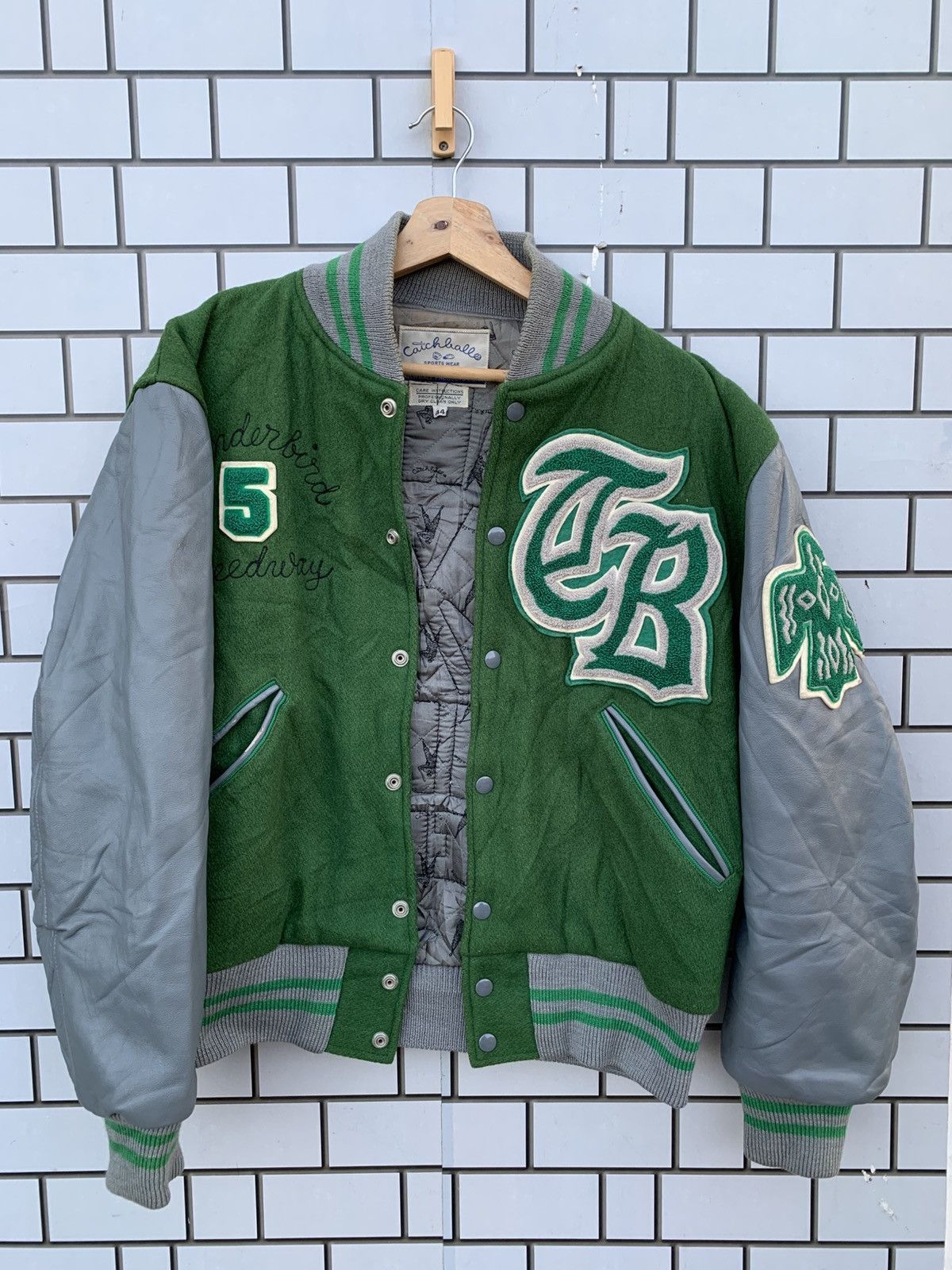 Vintage Vintage Thunder Bird Speed Way Bomber Varsity Jacket Size US S / EU 44-46 / 1 - 3 Thumbnail