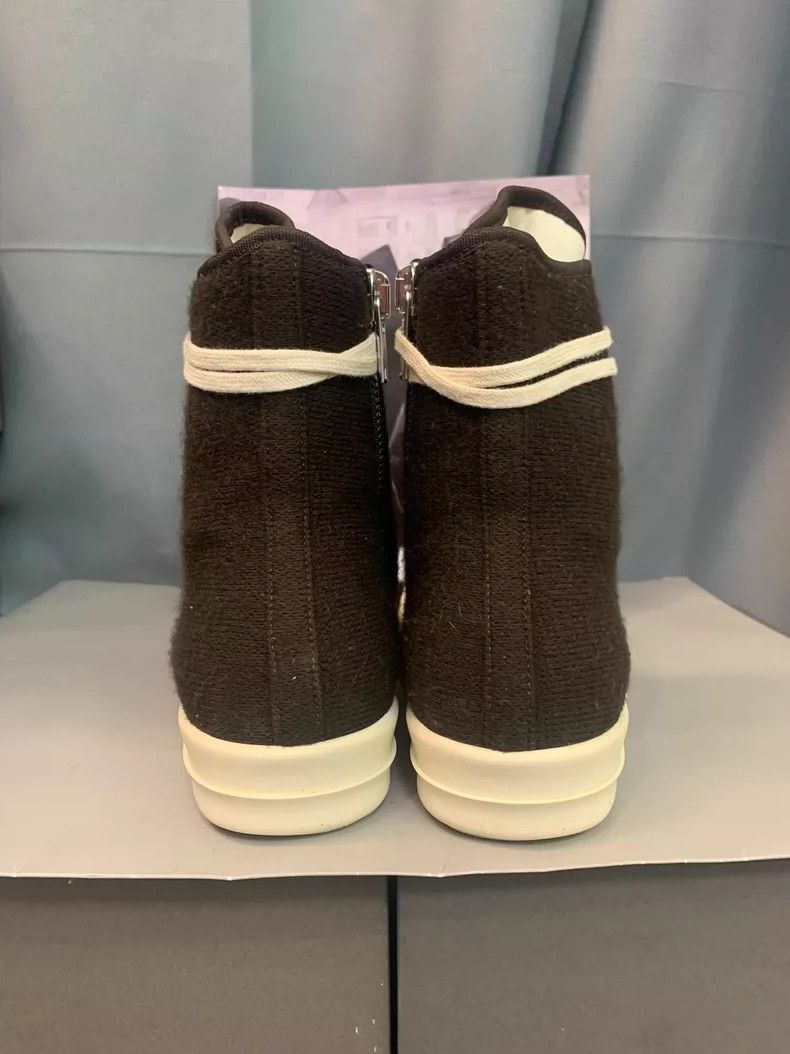 Rick Owens Rick Owens Black and white evergreen high-top skate shoes Size US 8 / EU 41 - 7 Thumbnail