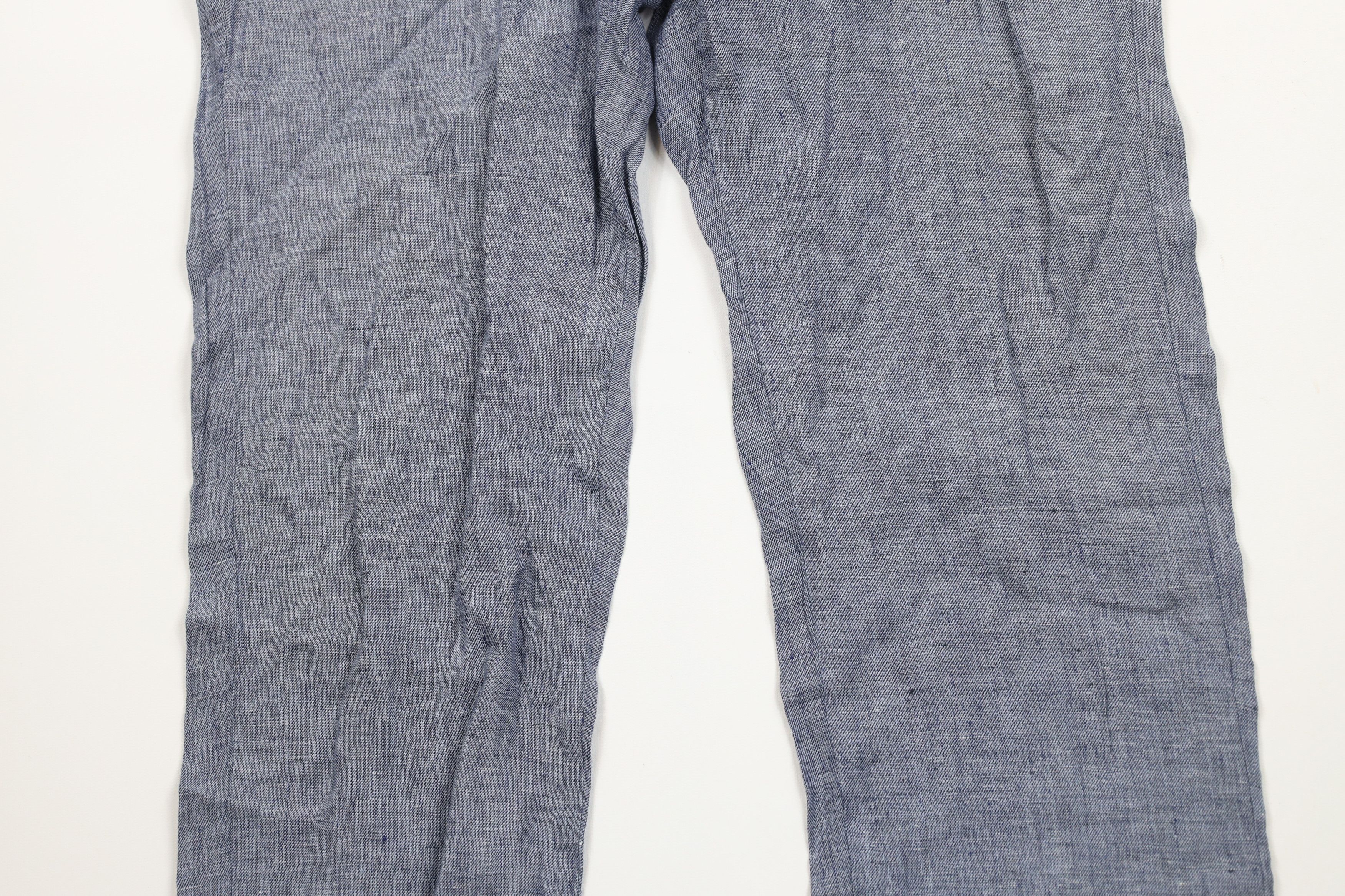 Vintage Vintage Streetwear Irish Linen Chambray Chino Pants Blue Size US 34 / EU 50 - 3 Thumbnail