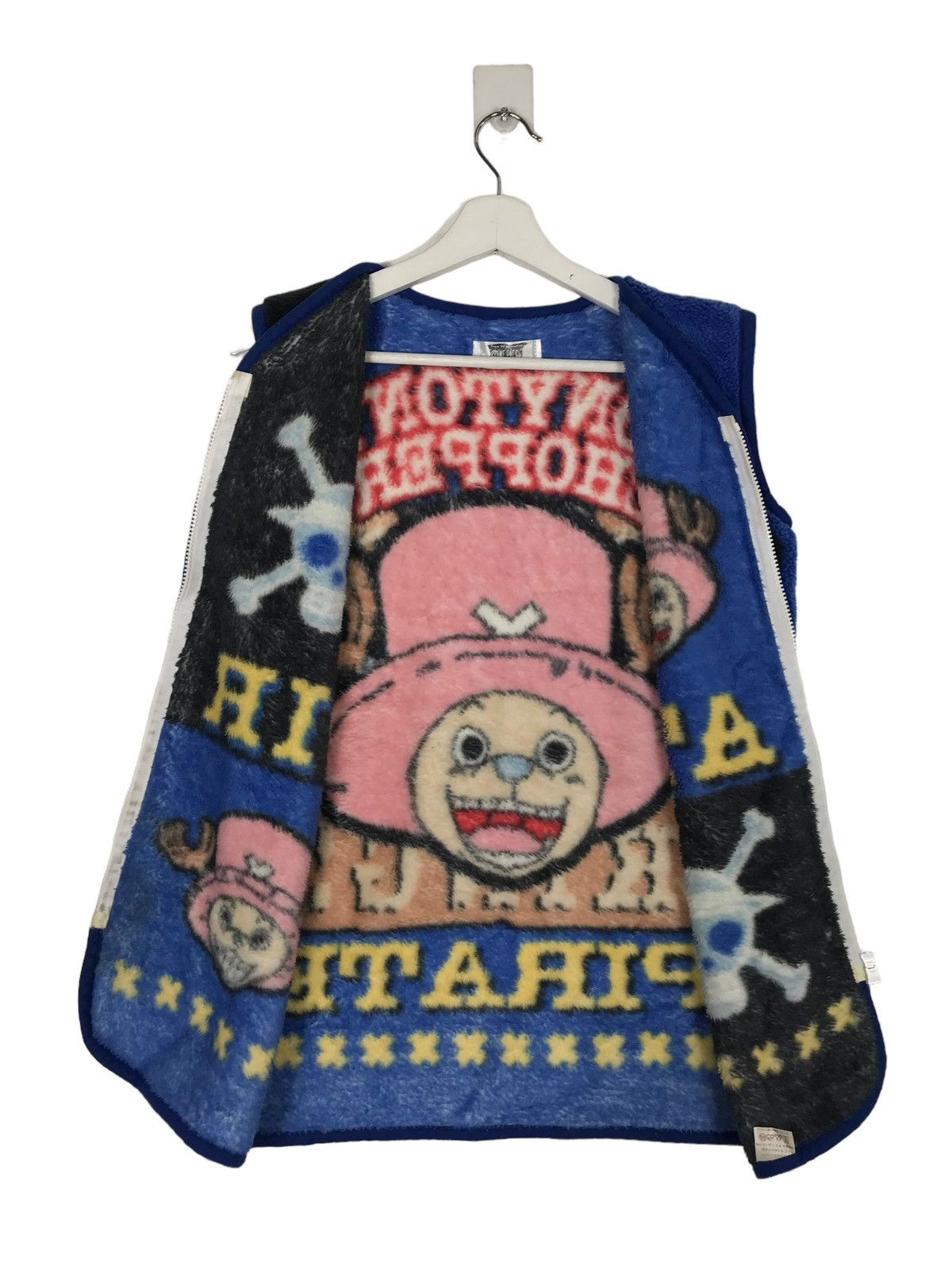 Japanese Brand 💥 ONE PIECE FLEECE BLANKET SLEEVE LESS Size US L / EU 52-54 / 3 - 8 Thumbnail