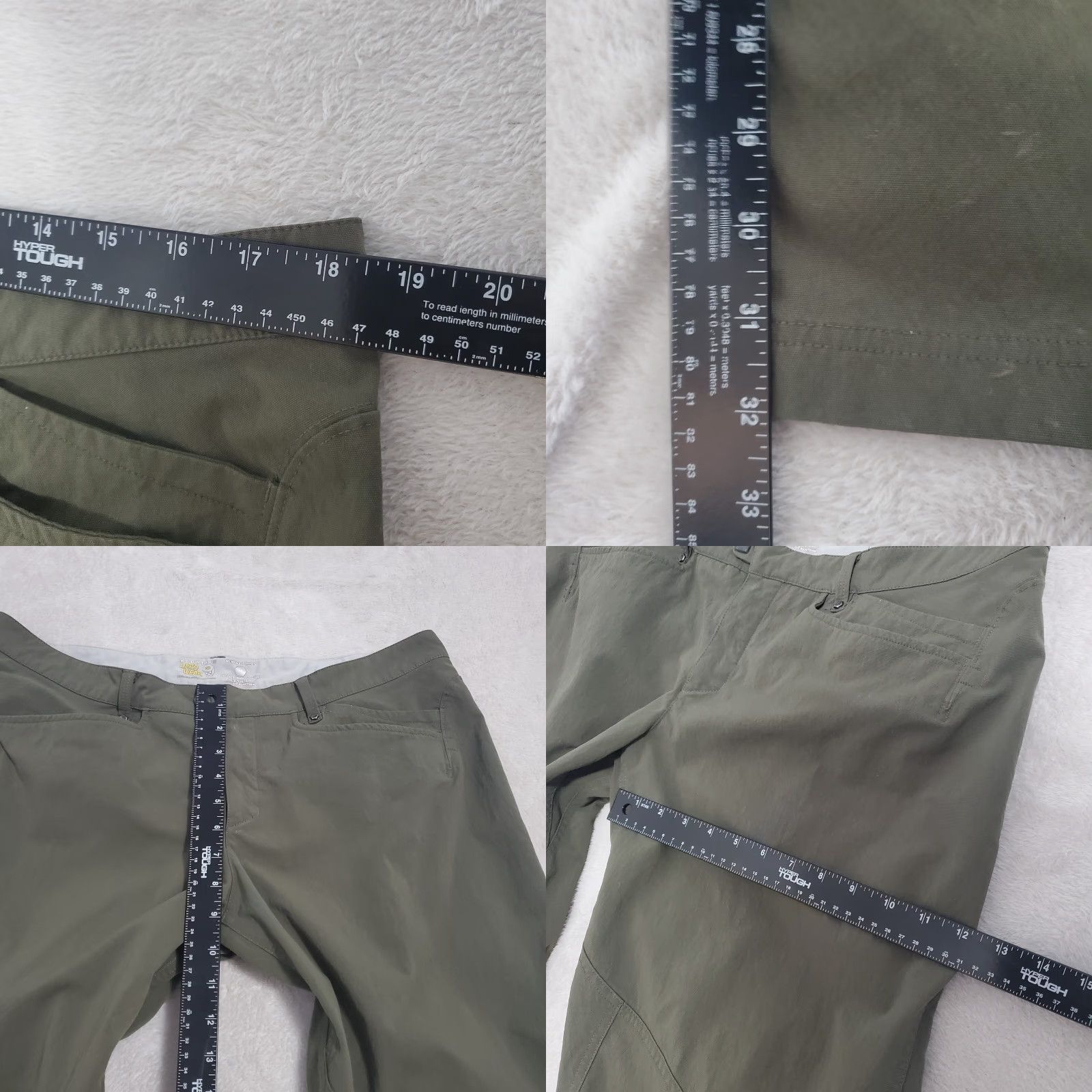 Mountain Hardwear VINTAGE Mountain Hardwear Pants Womens 14 Regular Green Nylon Stretch Outdoor FLAW Size 36" / US 14 / IT 50 - 8 Thumbnail