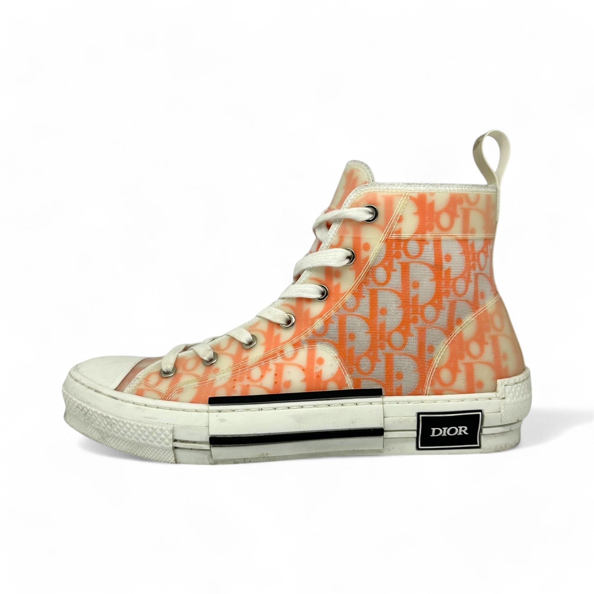 Dior Dior B23 High-top Oblique Sneakers Canvas Orange Monogram Size US 9.5 / EU 42-43 - 1 Thumbnail
