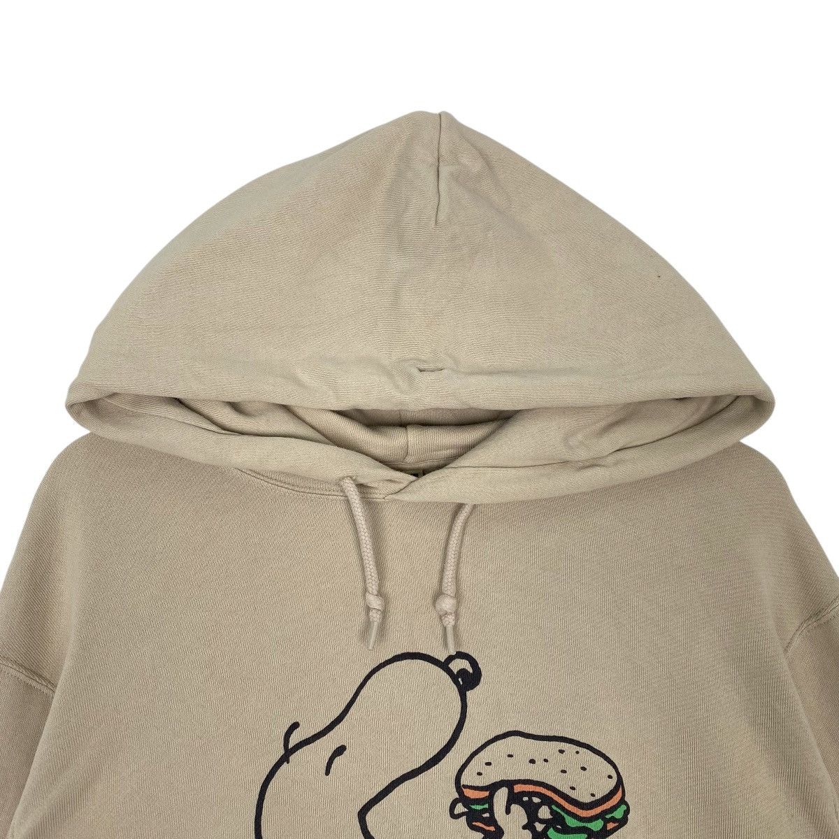 Vintage Vintage Peanuts Printed Hoodie Sweater Beige Pullover Size L Size US L / EU 52-54 / 3 - 4 Thumbnail