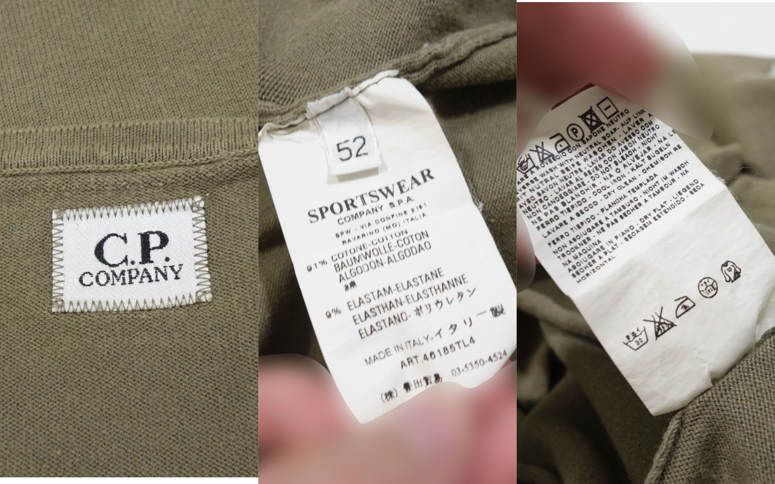 C.P. Company Garment Dyed V-Neck LongSleeve Military Light Sweater S/S 07 Size US M / EU 48-50 / 2 - 6 Thumbnail