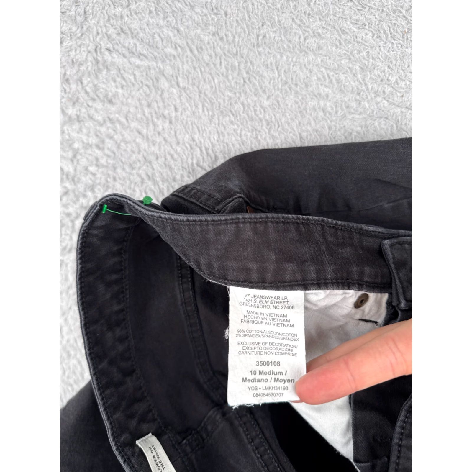 Lee VINTAGE Lee Women's Jeans Bootcut 30x31 Mid Rise Black Cotton Blend Rock Style Size 32" / US 10 / IT 46 - 7 Thumbnail