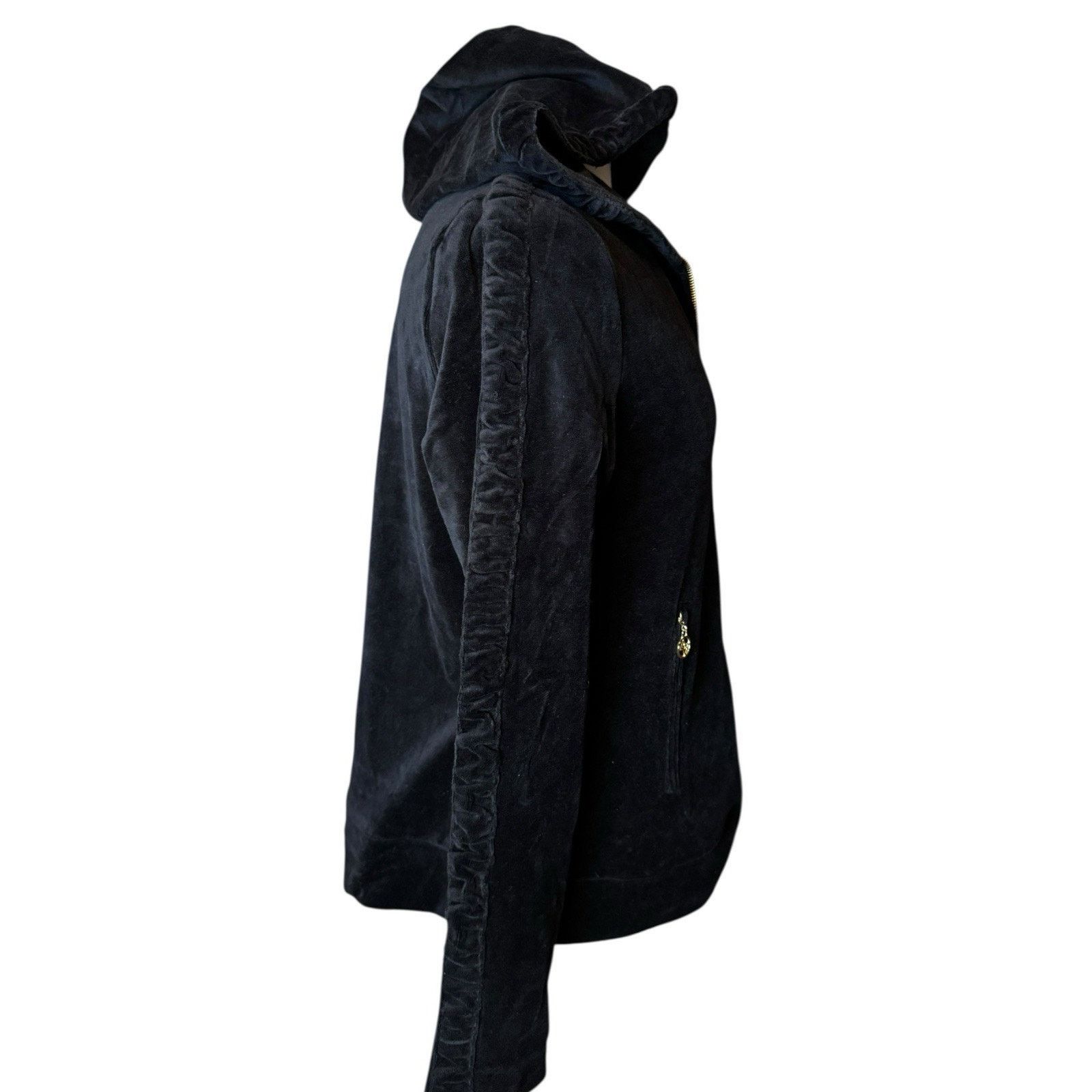 Other Adrienne Vittadini NEW Velour Full Zip Hoodie Sweatshirt Size XL / US 12-14 / IT 48-50 - 9 Thumbnail