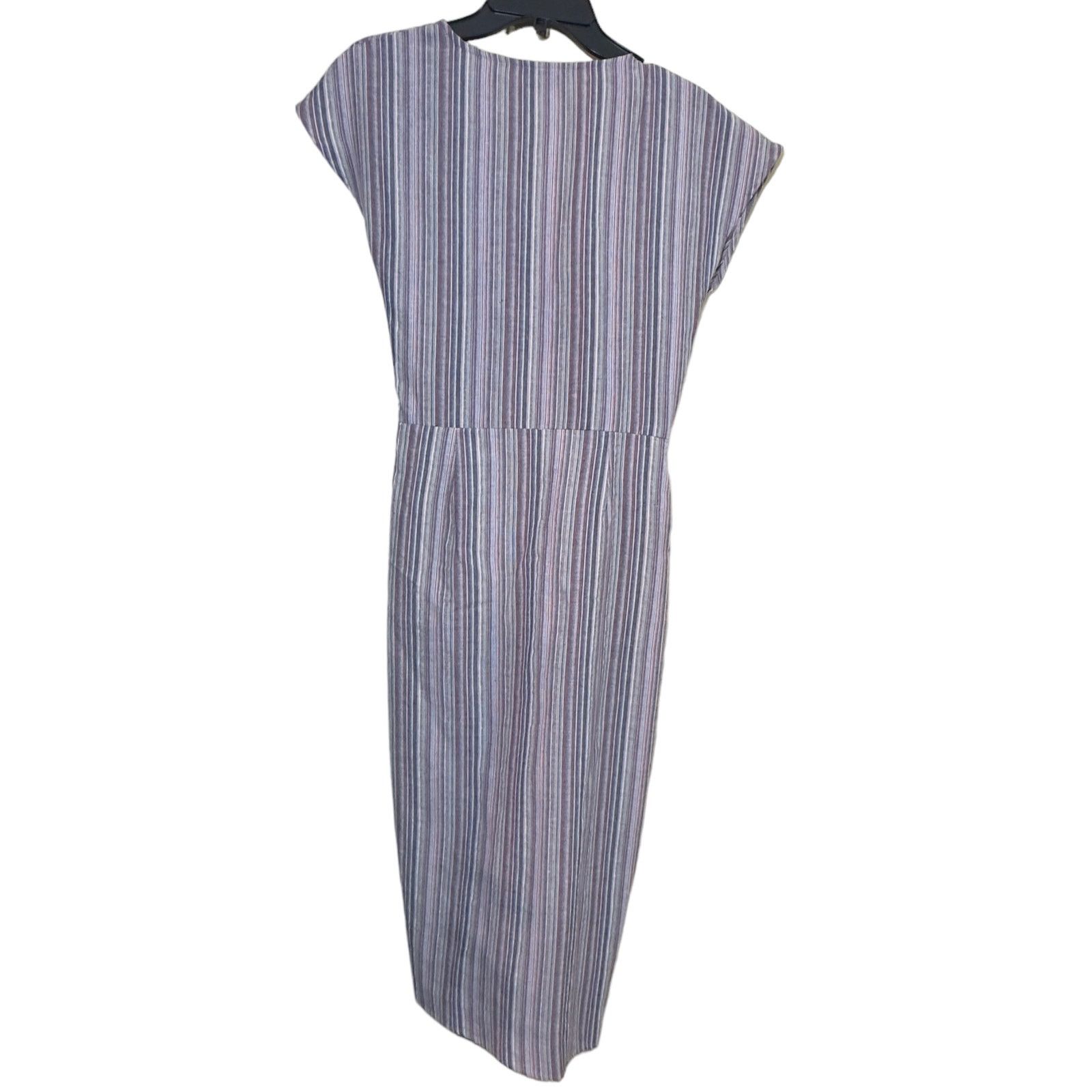 Other VICI Women's Multicolor Striped Knotted Twist Front Dress Size M / US 6-8 / IT 42-44 - 9 Thumbnail