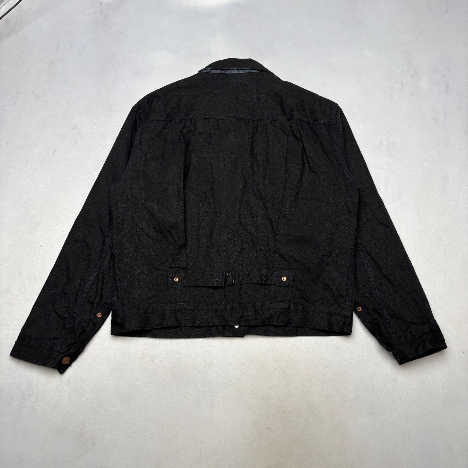 Mister Freedom × Sugar Cane Mister Freedom Sugar Cane Ranch Blouse Black Denim Jacket 44 Size US L / EU 52-54 / 3 - 3 Thumbnail