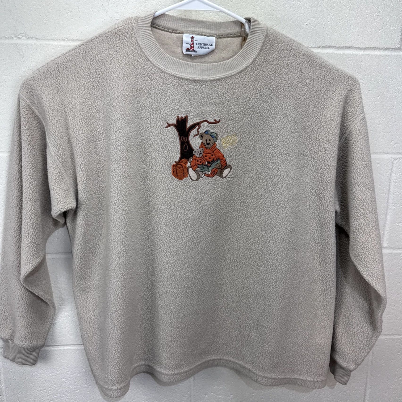 Vintage Vintage Teddy Bear Halloween Sweater Fleece Sweatshirt Size XL Embroidered Fall Size XL / US 12-14 / IT 48-50 - 2 Thumbnail