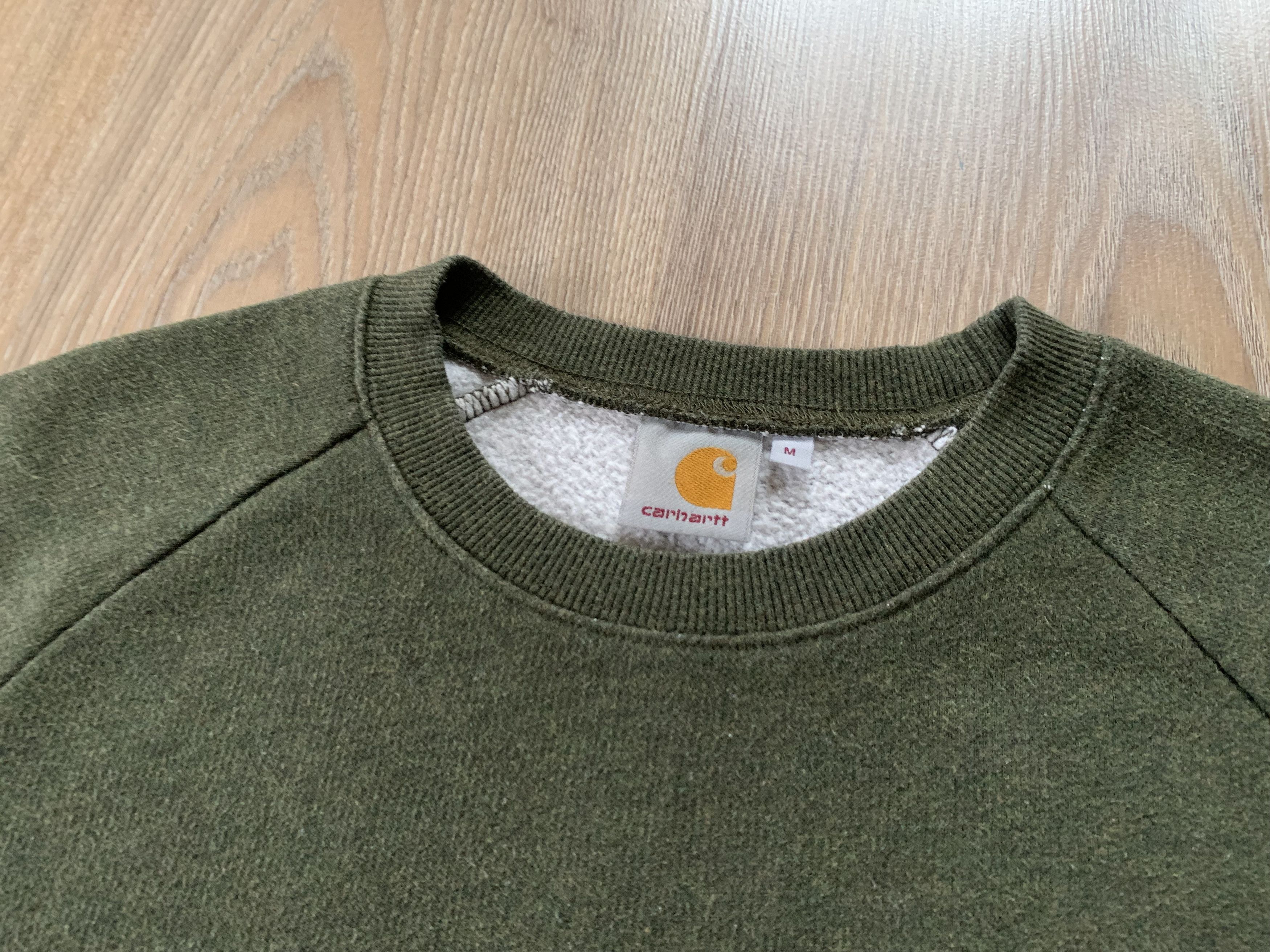Carhartt × Vintage Carhartt Holbrook Khaki Cotton Sweater Size US M / EU 48-50 / 2 - 5 Thumbnail