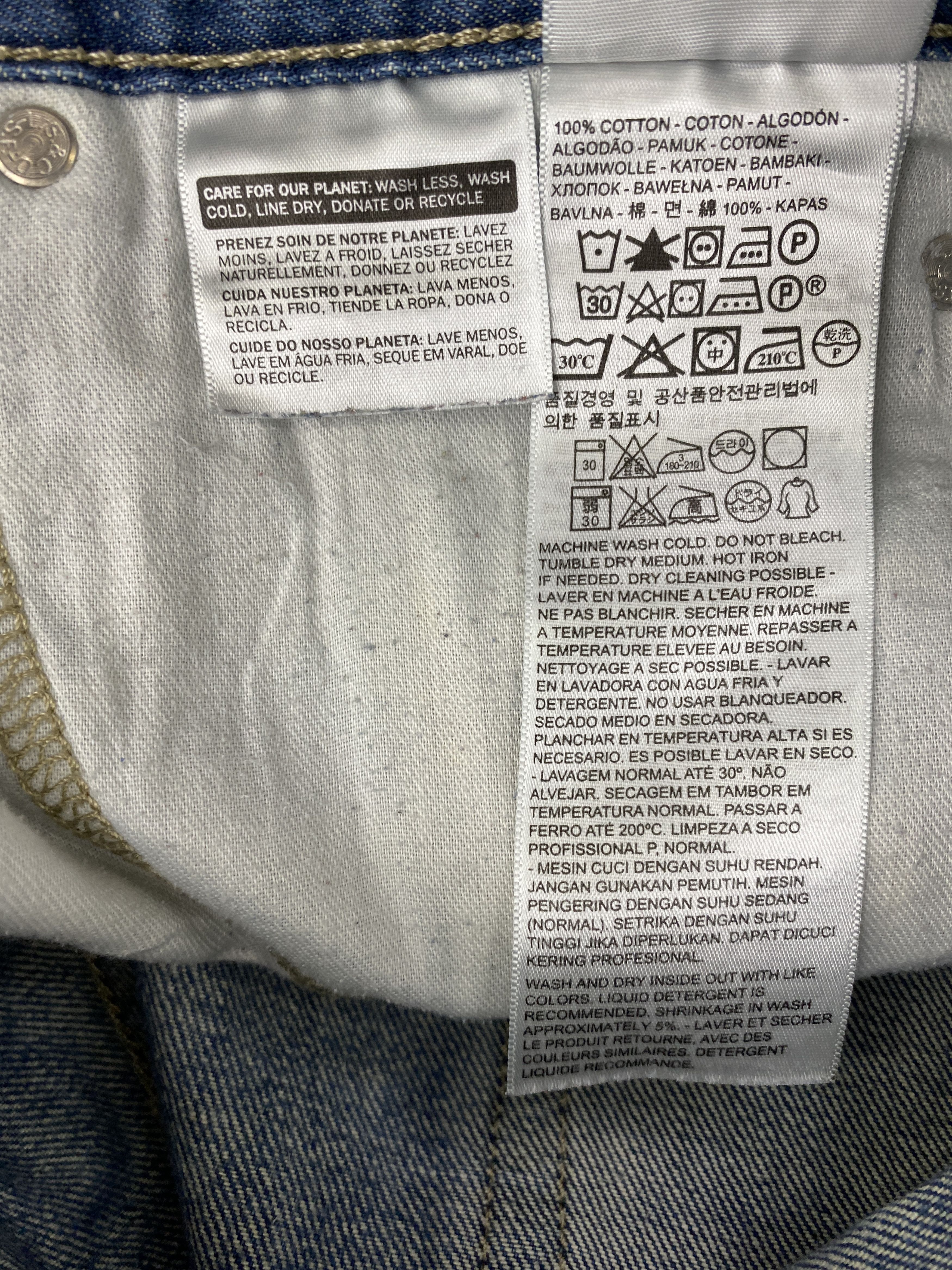 Levi's × Vintage Vintage Levis 511 Faded Blue Jeans Size US 30 / EU 46 - 8 Thumbnail