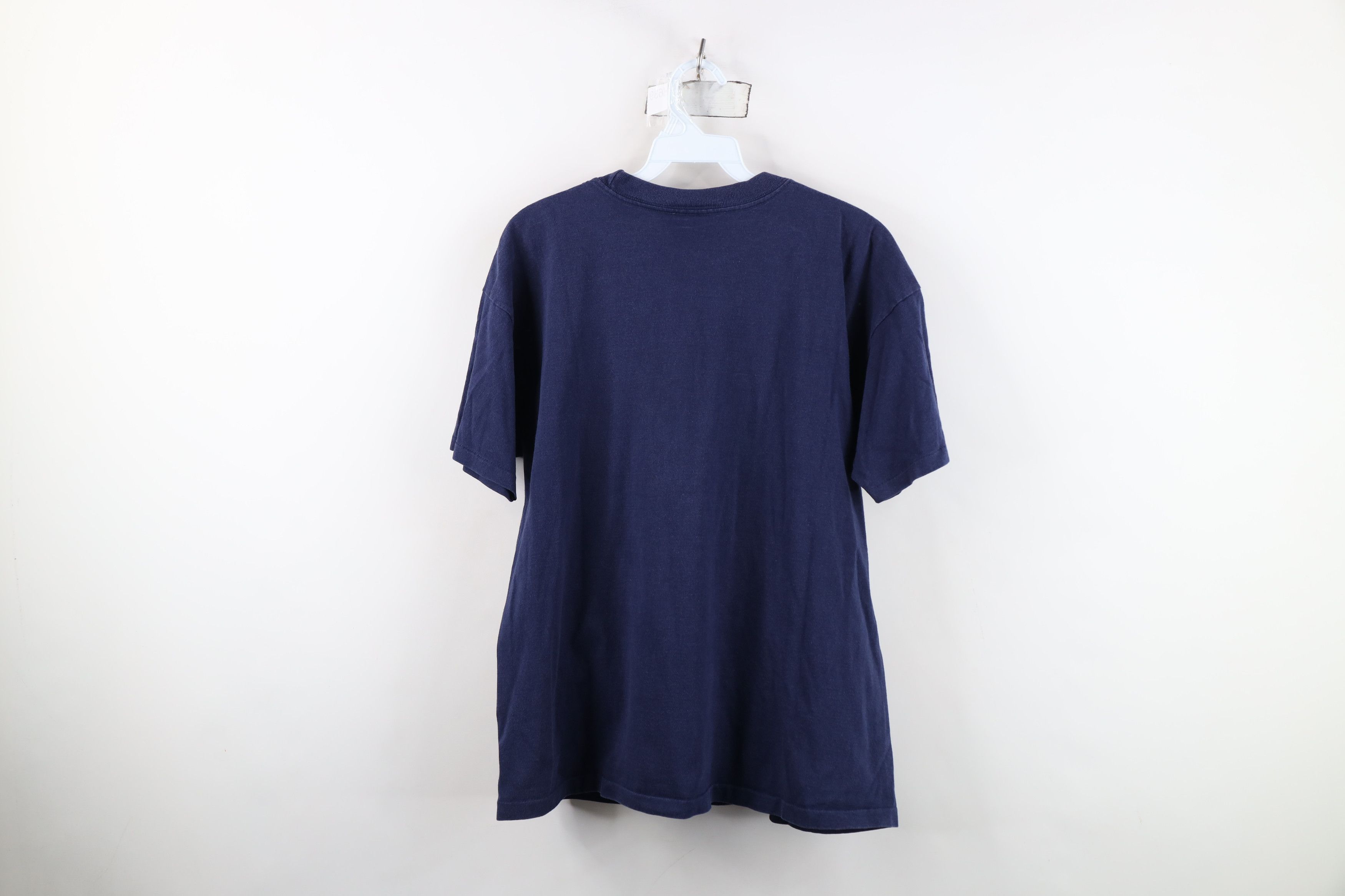Vintage Vintage 90s Spell Out University of Italy T-Shirt Blue USA Size XL / US 12-14 / IT 48-50 - 11 Thumbnail
