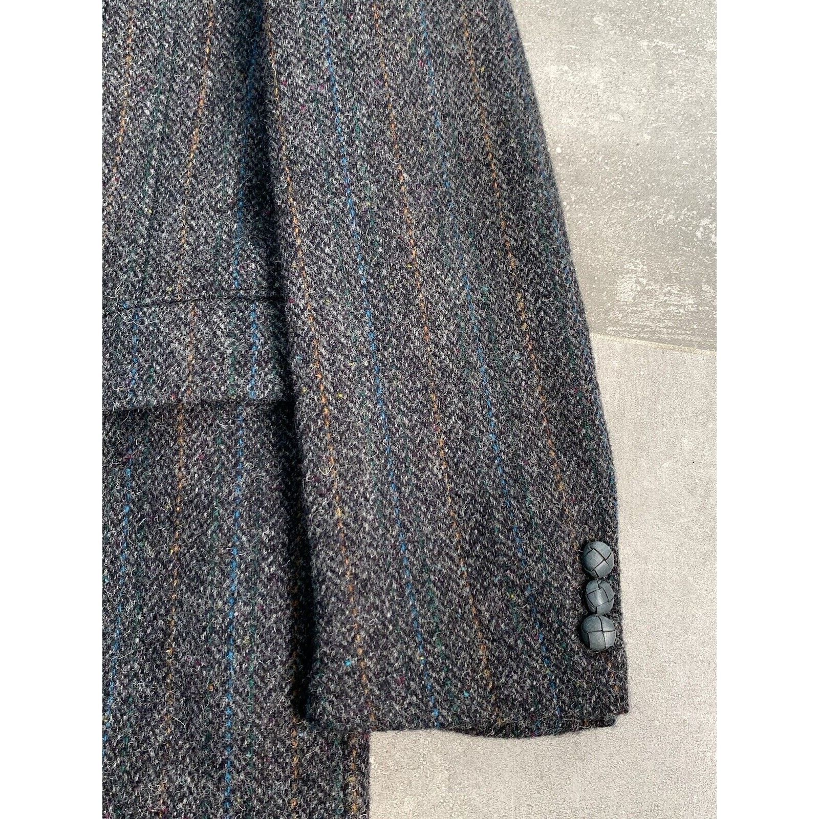 Harris Tweed × Vintage Men's HARRIS TWEED MADE IN USA Sport Blazer Jacket EU50 UK40 Size 50R - 5 Thumbnail