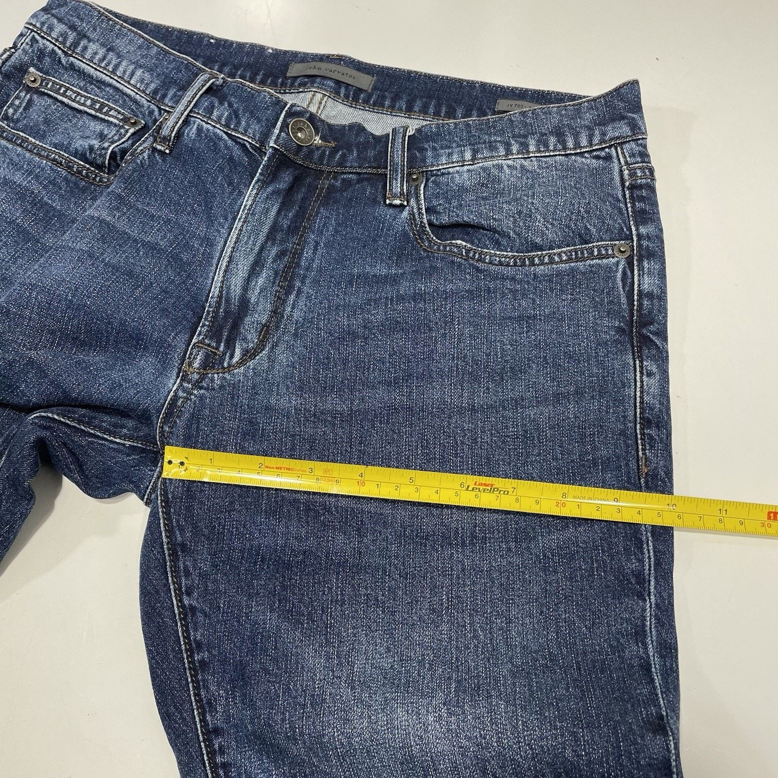 John Varvatos John Varvatos Jeans Men’s 31x28 Blue 703 Skinny Fit Denim Size US 31 - 4 Thumbnail
