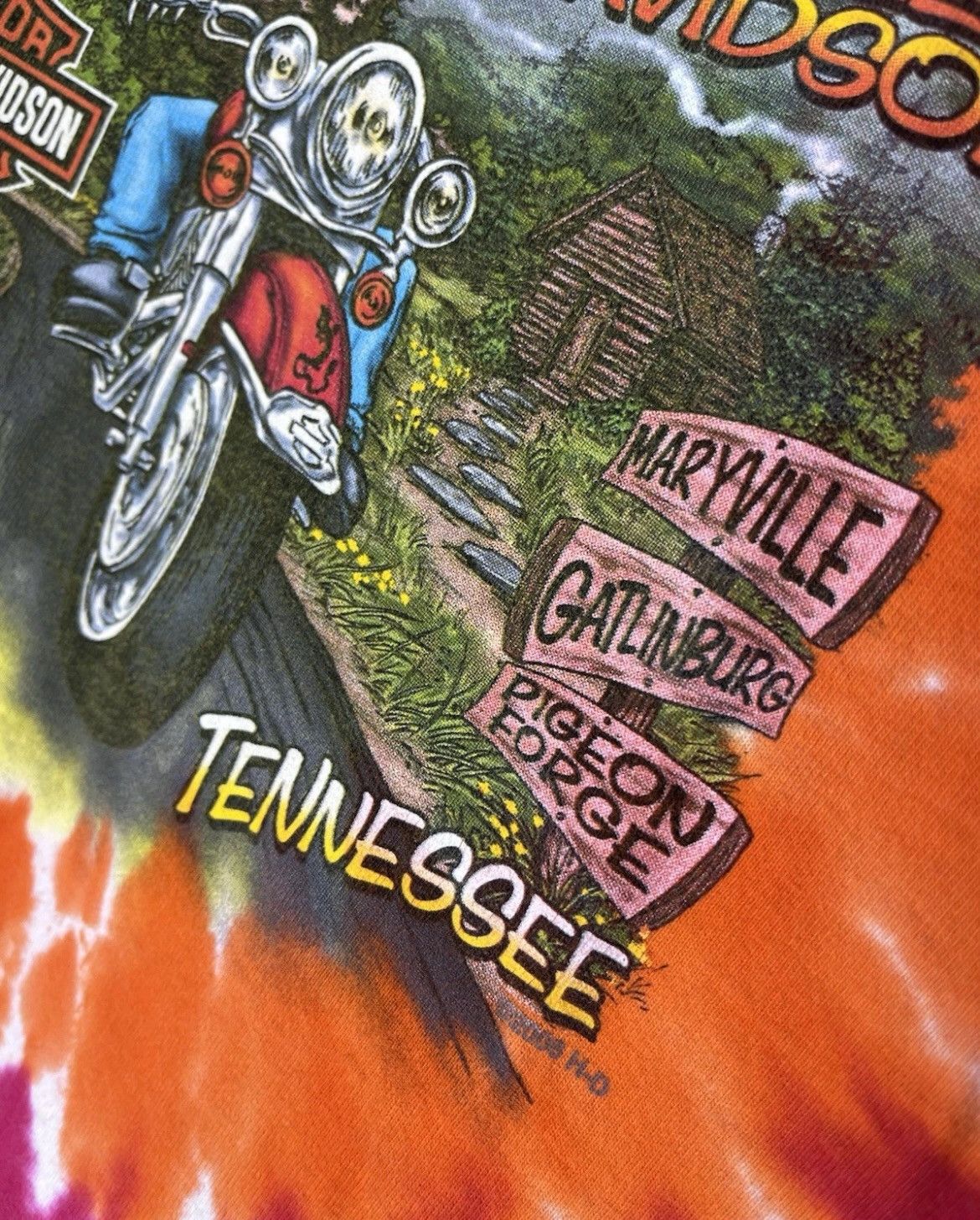 Harley Davidson Harley Davidson T-Shirt Long Multicoloured 2008 Vintage Size US S / EU 44-46 / 1 - 11 Thumbnail