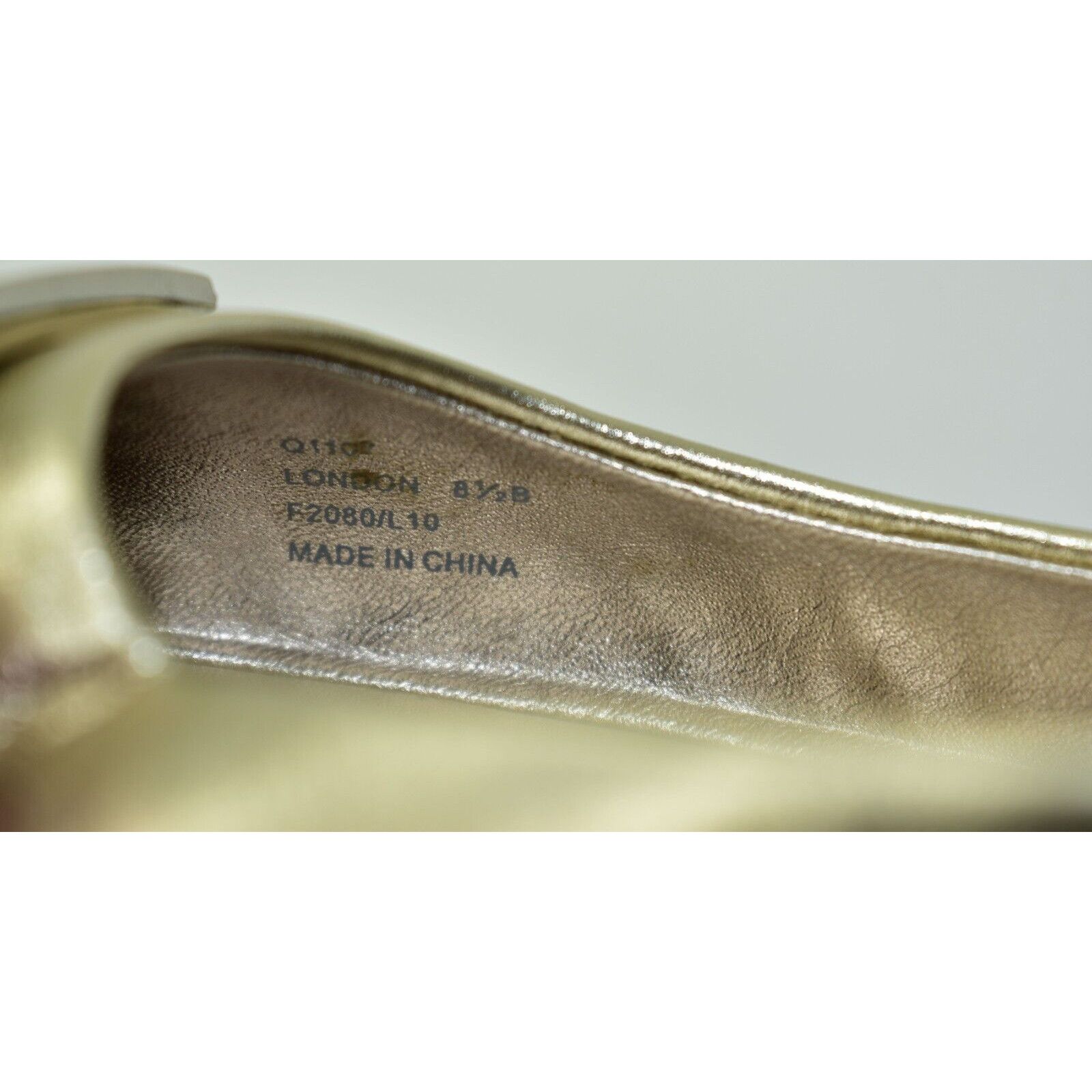 Coach COACH London Gold Leather Ballet Flat Shoes A2910 Size 8.5 M Size US 8.5 / IT 38.5 - 6 Thumbnail