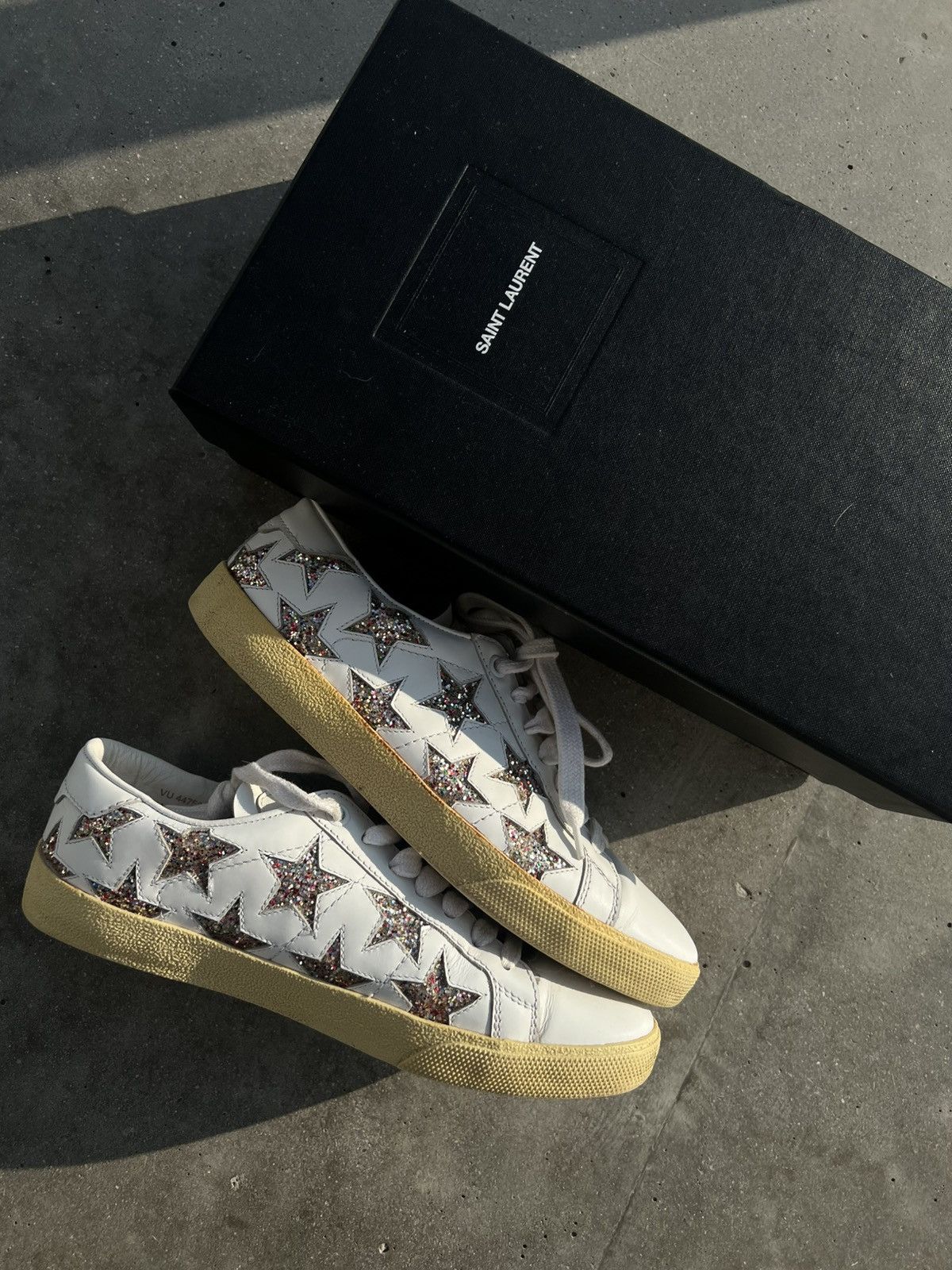 Saint Laurent Paris Saint Laurent SLP YSL SL/06 court stars low top sneaekrs Size US 6 / IT 36 - 3 Thumbnail