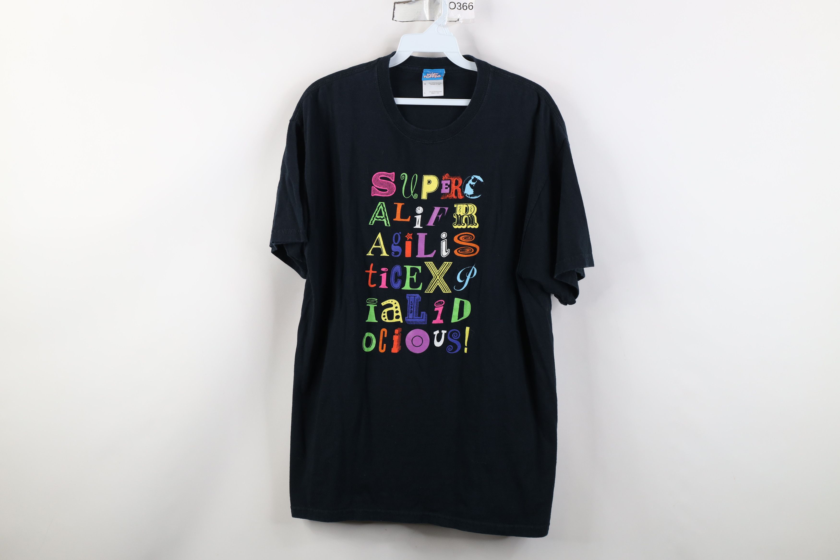 Disney Vintage Y2K Disney Mary Poppins Short Sleeve T-Shirt Black Size L / US 10 / IT 46 - 1 Thumbnail