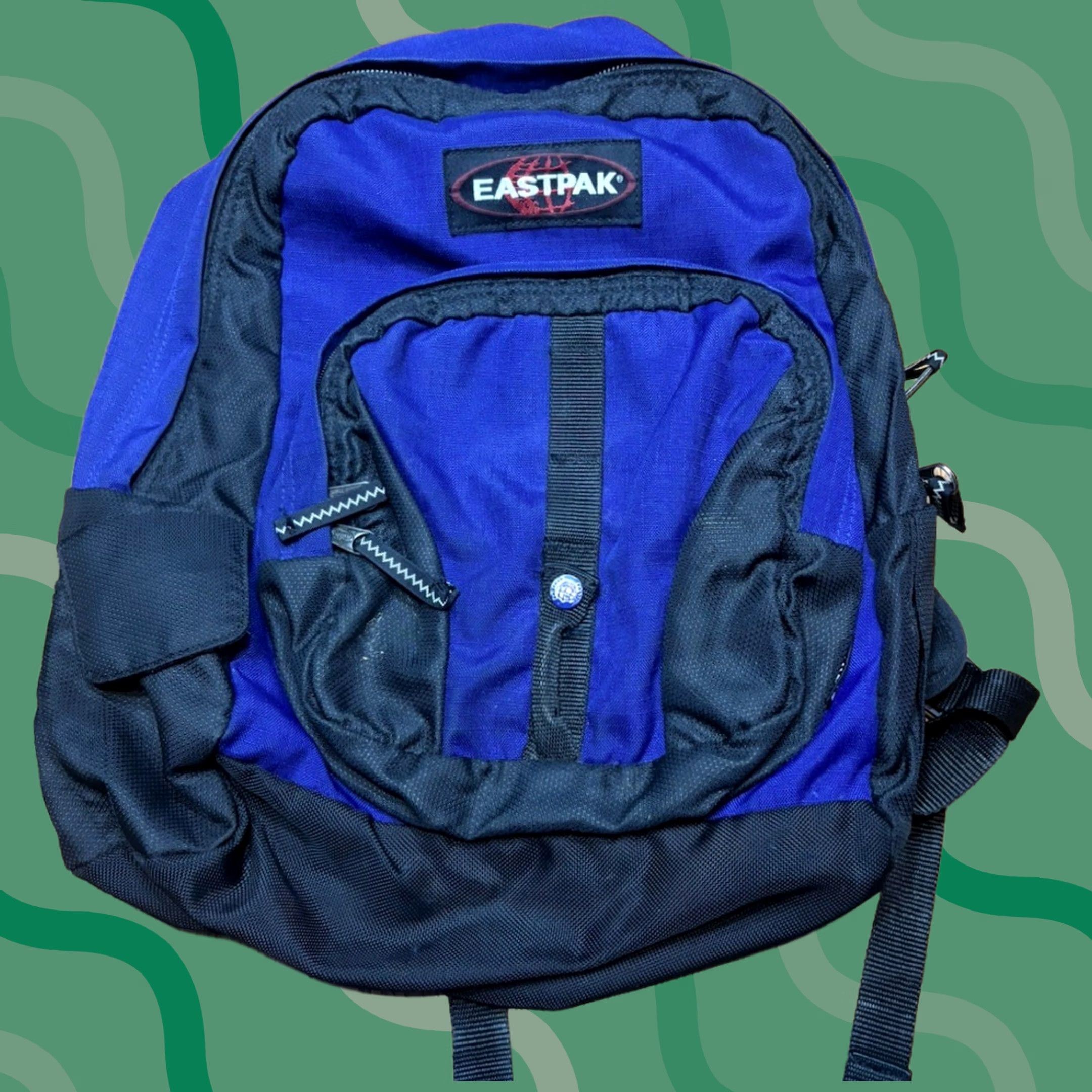 Eastpak VINTAGE Eastpak Backpack Purple Bag Lightweight Bookbag School Day 80s 90s USA Mens Size ONE SIZE - 1 Thumbnail