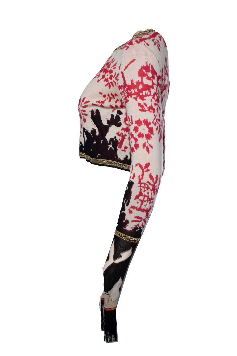 Chanel Chanel, silk and cashmere floral printed cardigan Size S / US 4 / IT 40 - 2 Thumbnail