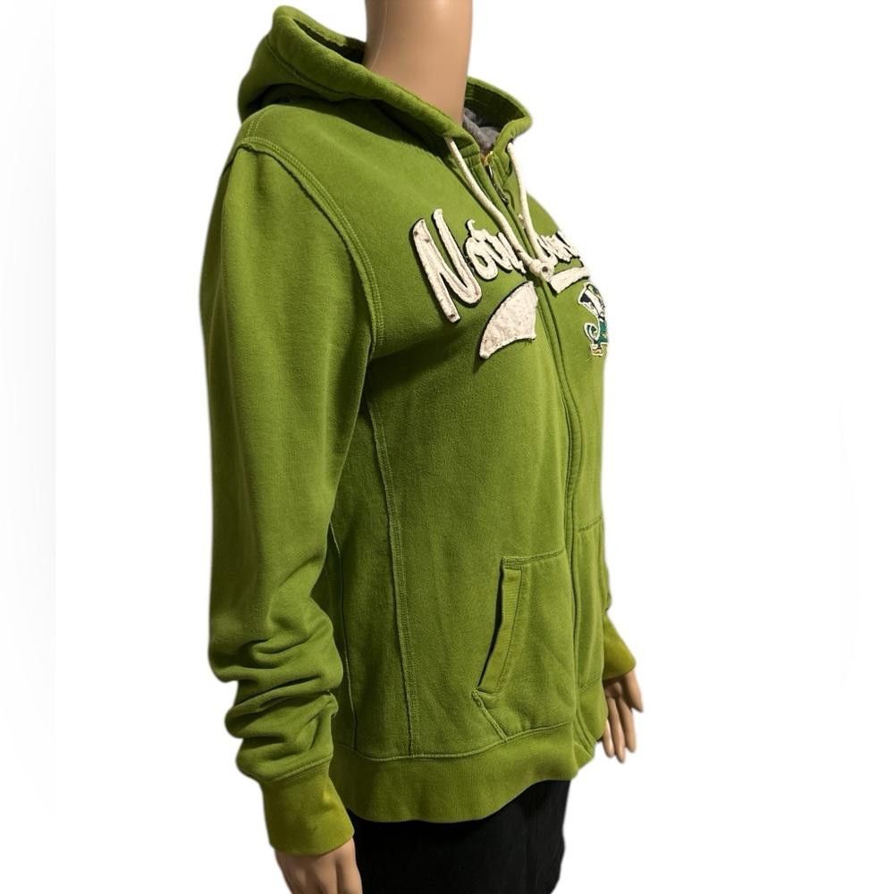 Designer Campus crew Notre Dame Fighting Irish Green Zip-Up Hoodie Size XL / US 12-14 / IT 48-50 - 3 Thumbnail