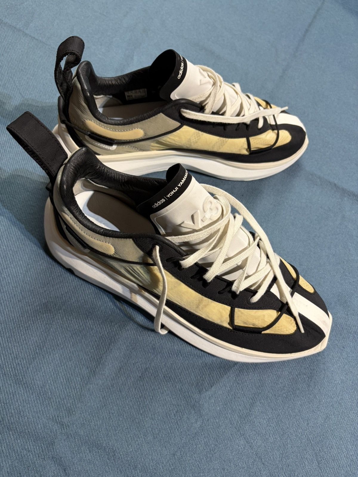Adidas × Y-3 Yohji Yamamoto Y3 Adidas Shiku Run Core Chalk White Black Size US 10 / EU 43 - 3 Thumbnail