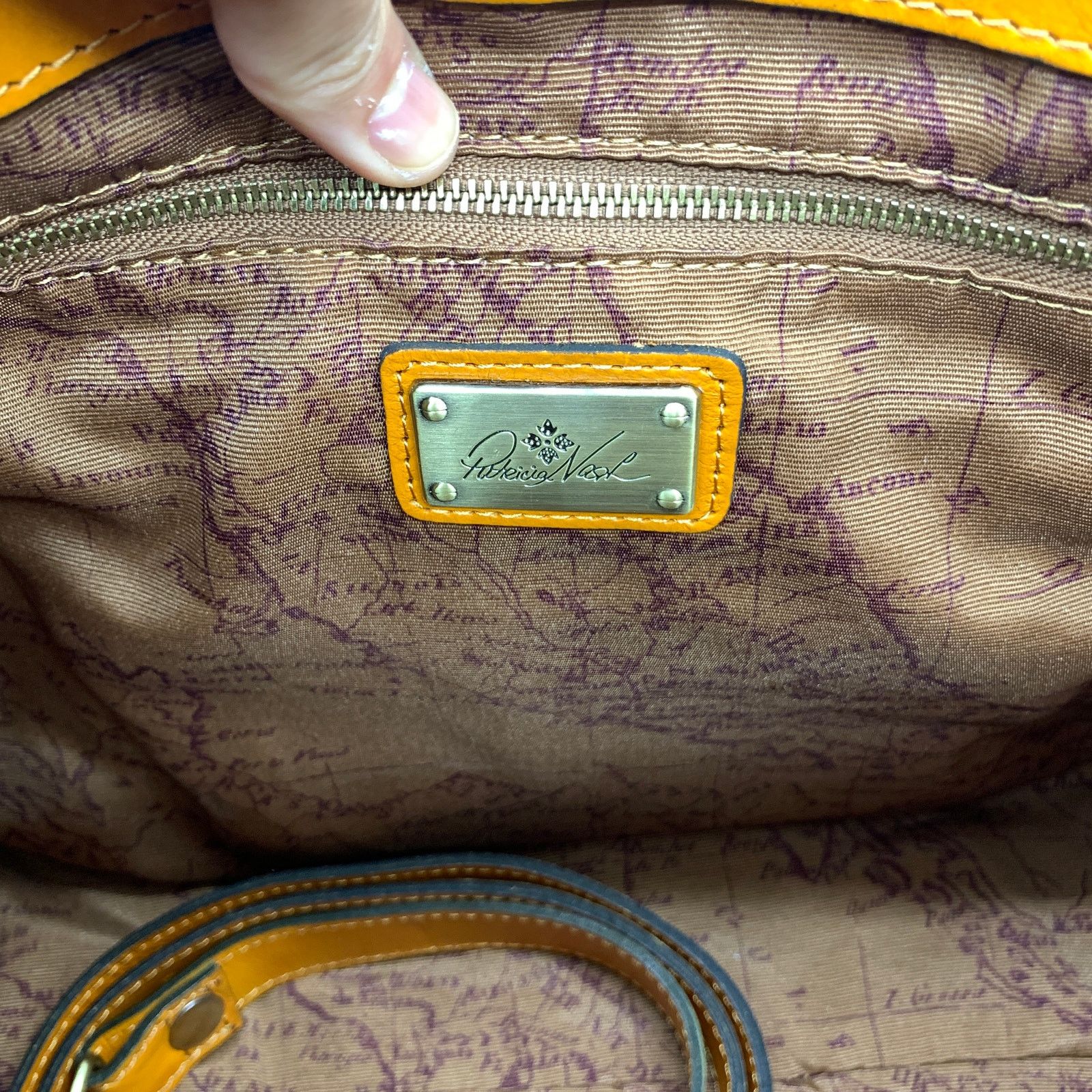 Patricia Nash Discovery Washed Woven Augusta Satchel