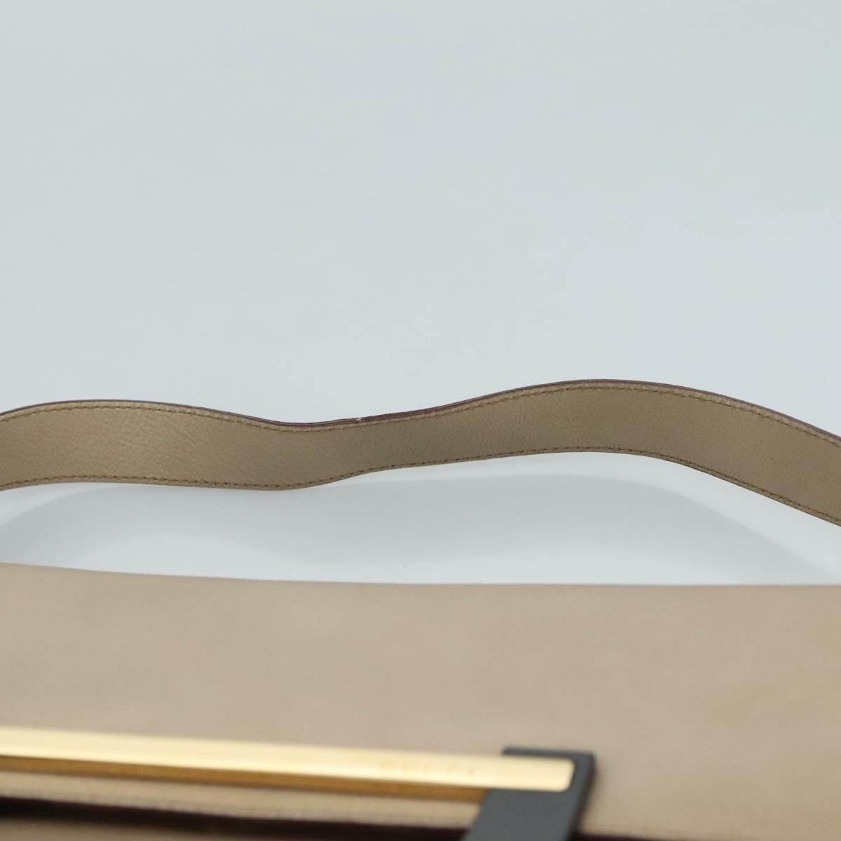 Gucci GUCCI Shoulder Bag Leather Wood Beige Black Gold Size ONE SIZE - 8 Thumbnail
