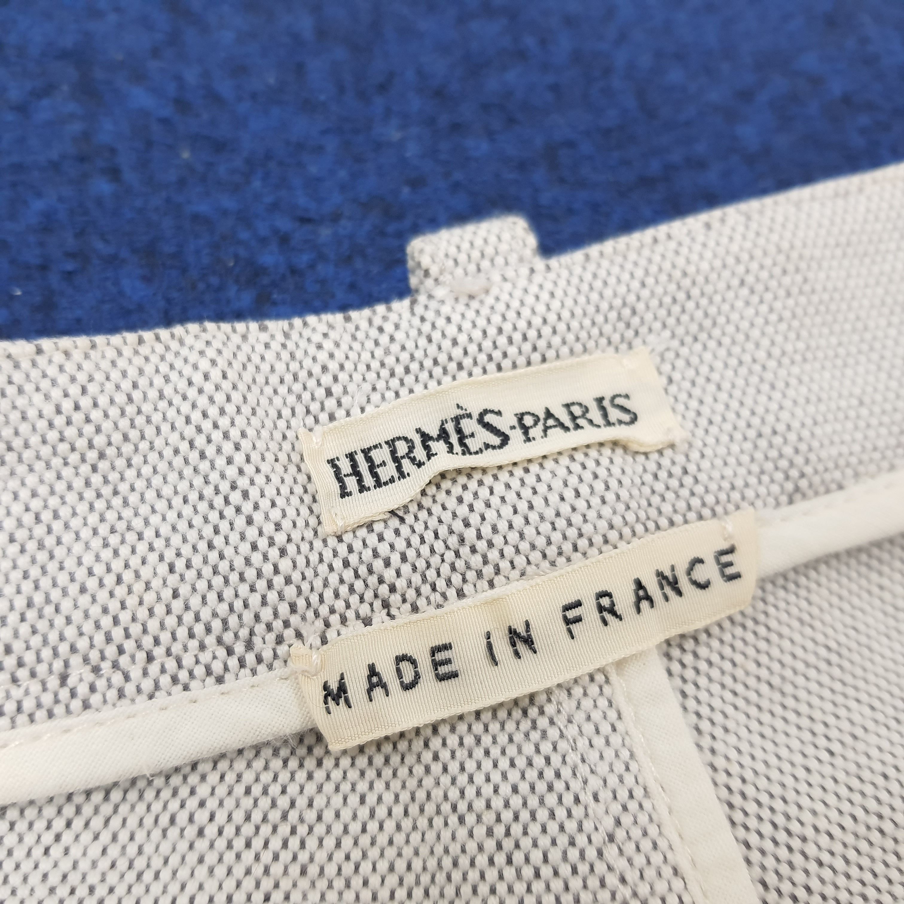 Designer × Hermes × Vintage Vintage Hermes Paris Made in France Designer Denim Pants Size US 26 / EU 42 - 6 Thumbnail